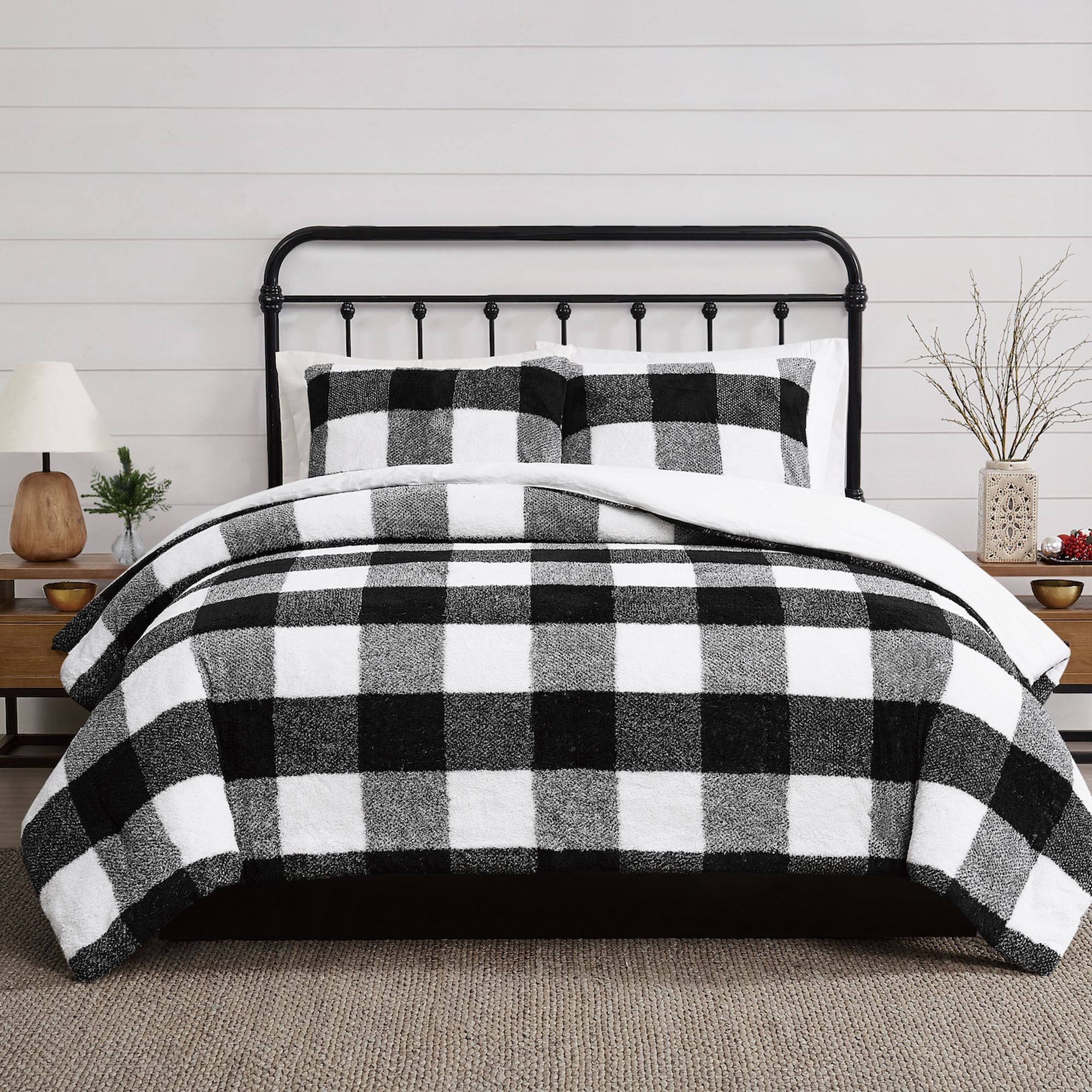 Cozy Buffalo Check Mini Comforter Set