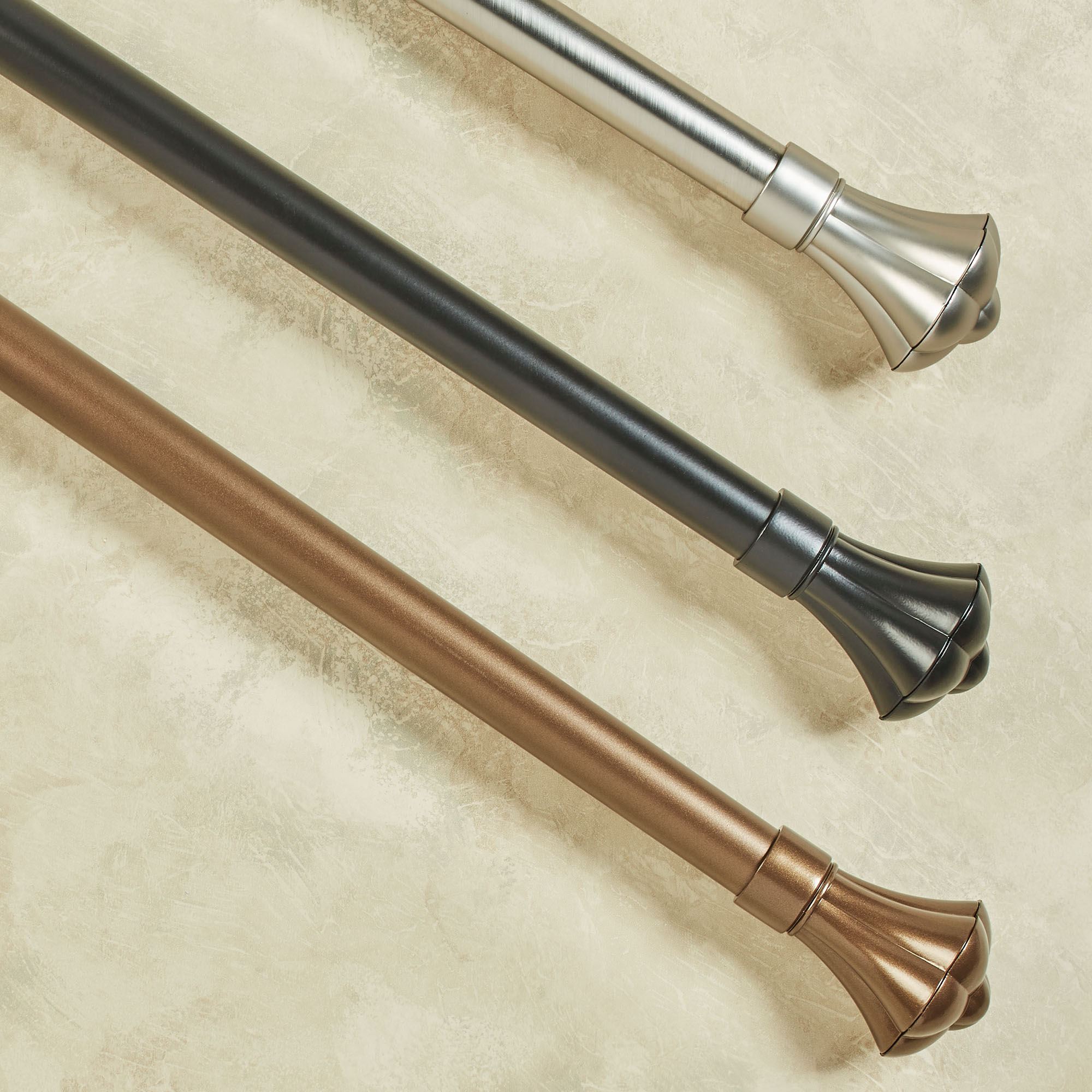 Orchid Decorative Curtain Rod Set
