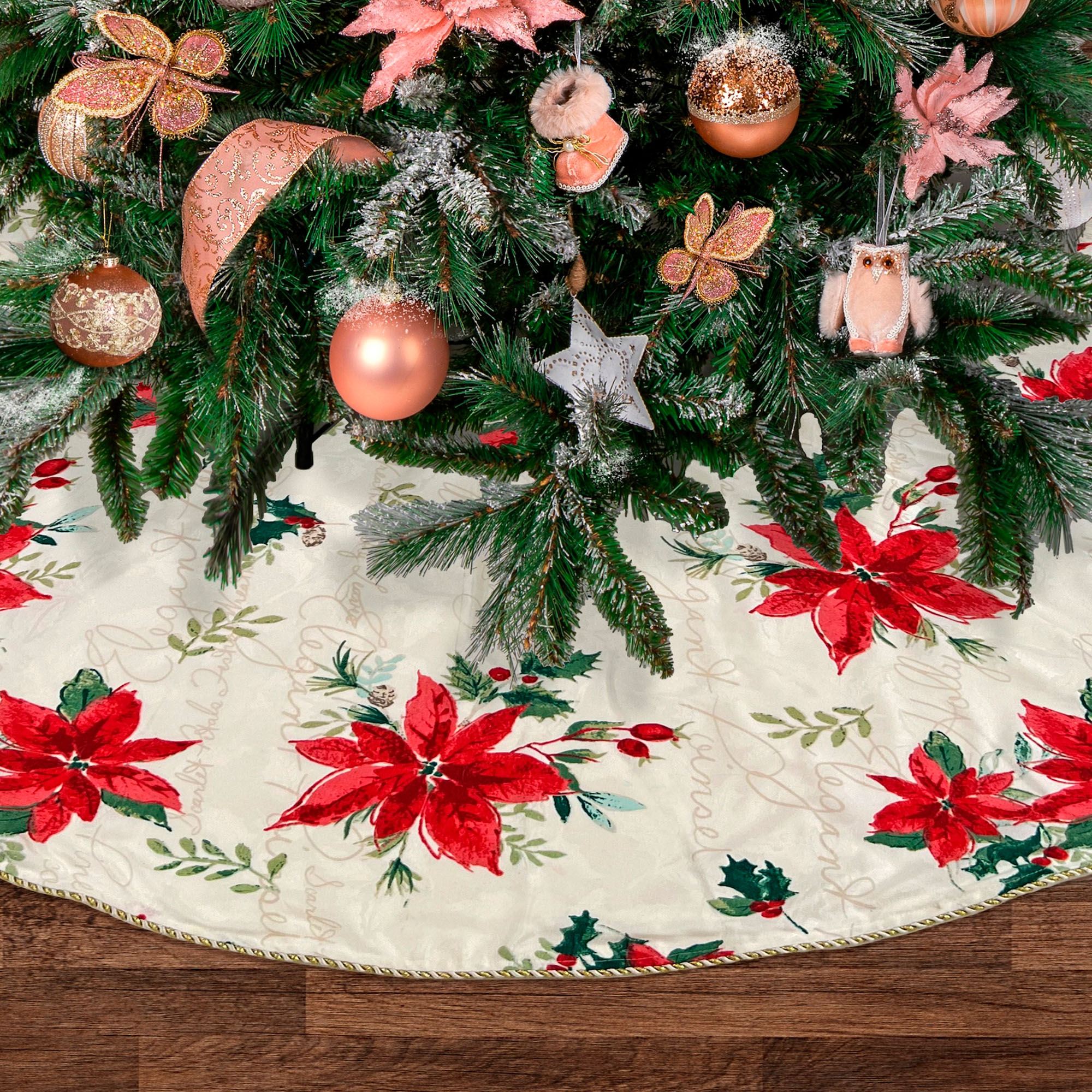 Winter Meadow Tree Skirt Ivory 52 Diameter