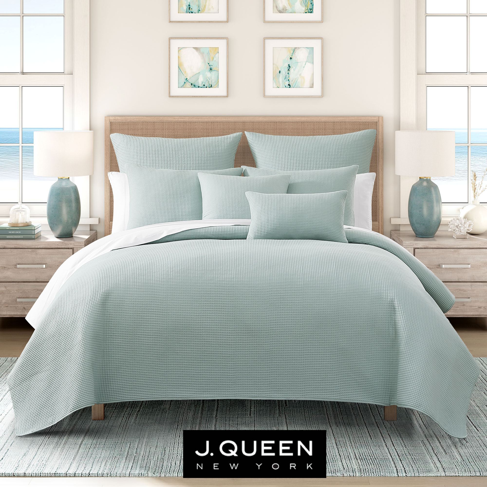 Stillwater Quilt Set Aqua