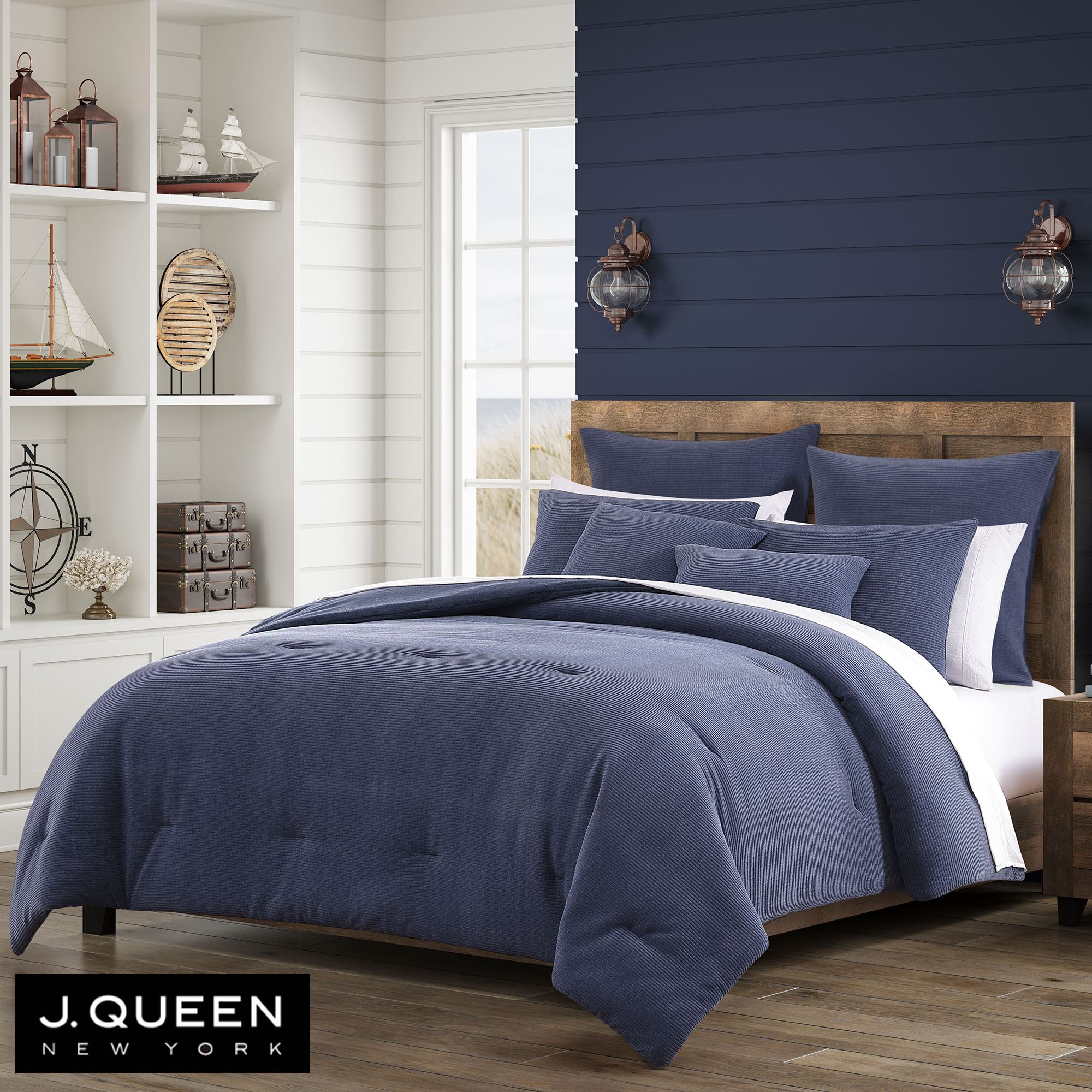 Riverside Comforter Set Blue
