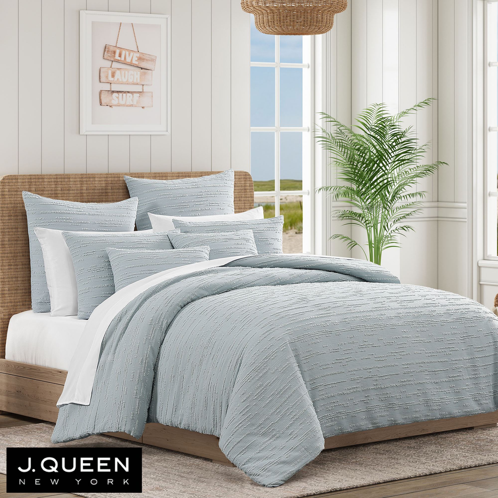 Oslo Comforter Set Aqua