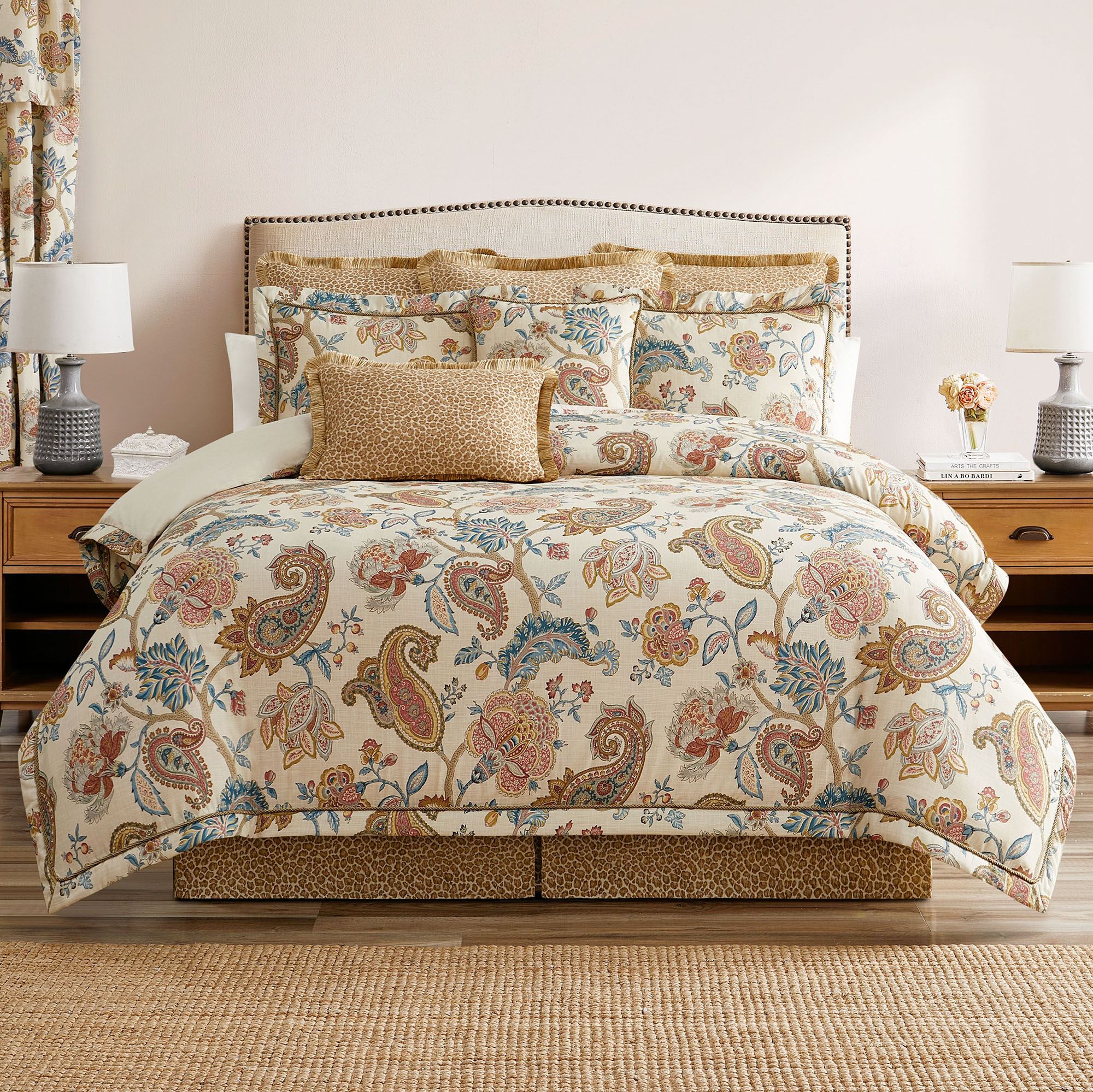 Fleur Comforter Set Multi Warm