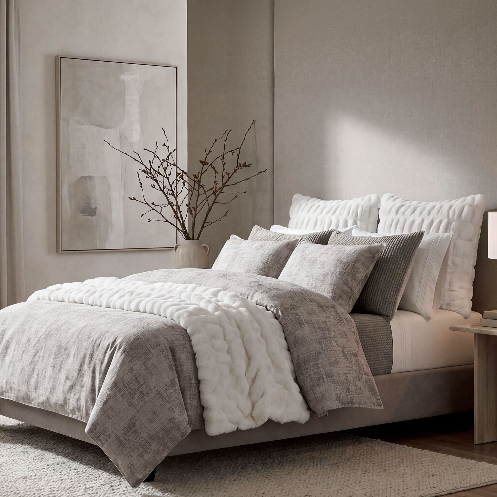 Winslow Mini Comforter Set Pewter
