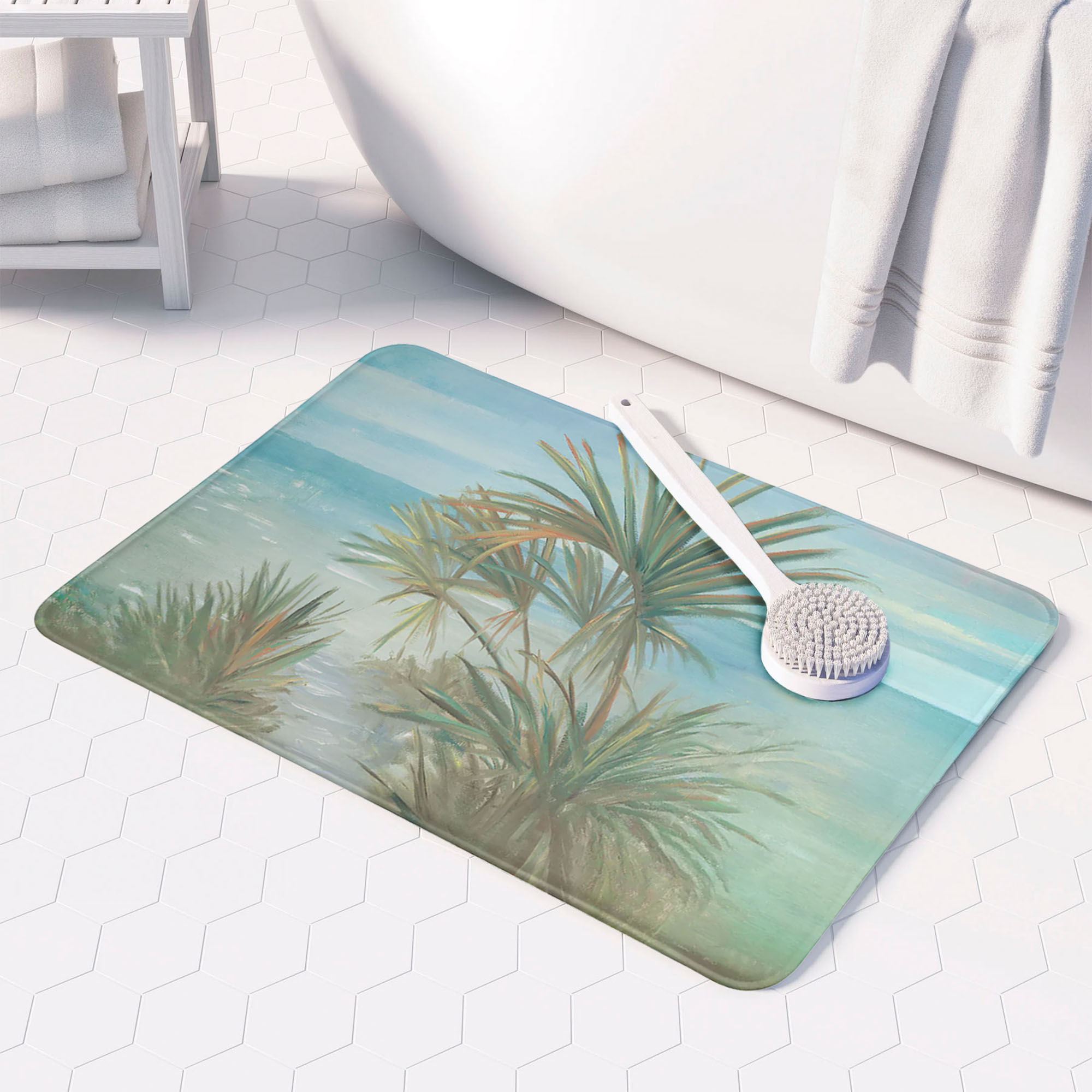 Palmetto Path Comfort Mat Multi Cool 34 x 21