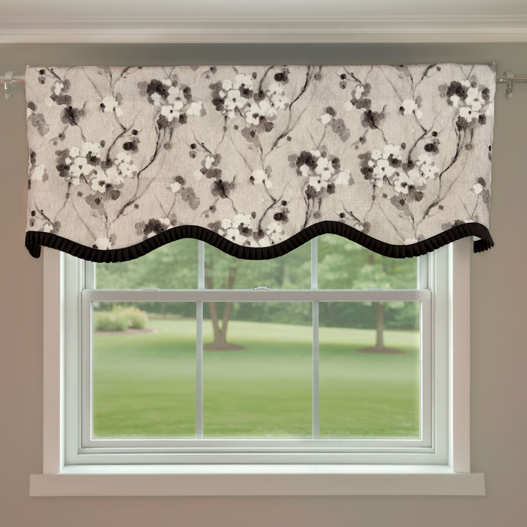 Owensboro Provance Valance Black 50 x 17