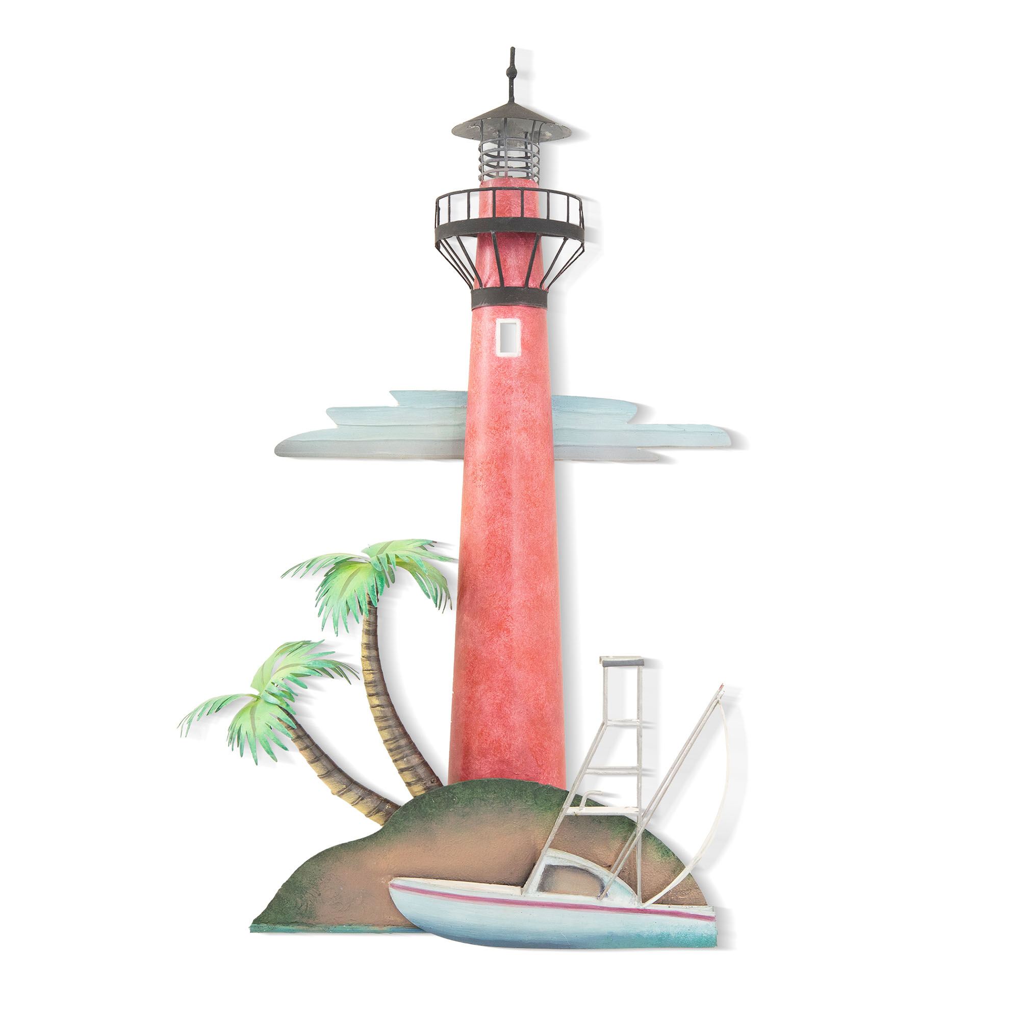 Jupiter Lighthouse Wall Sculpture Multi Earth