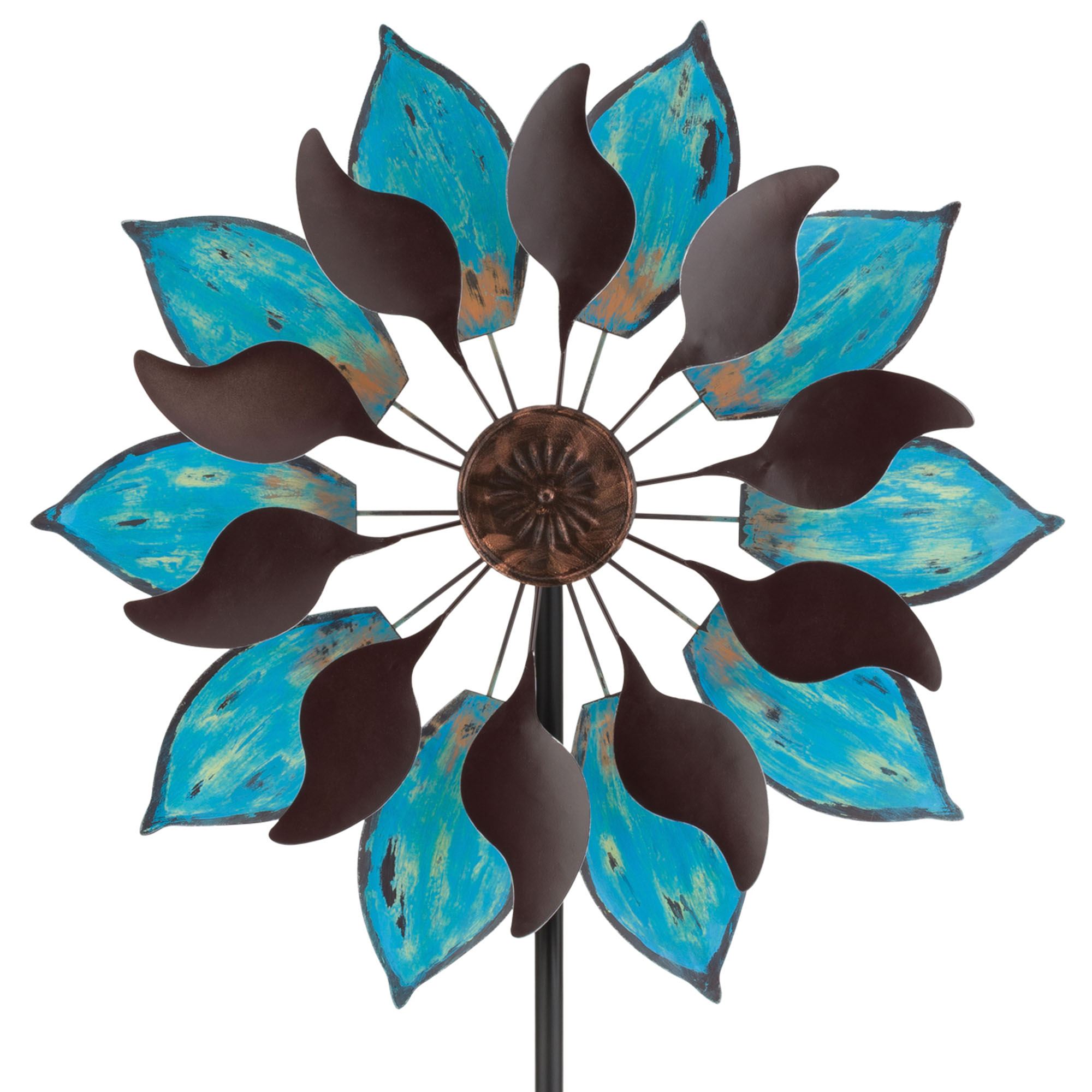 Blue Patina Wind Spinner