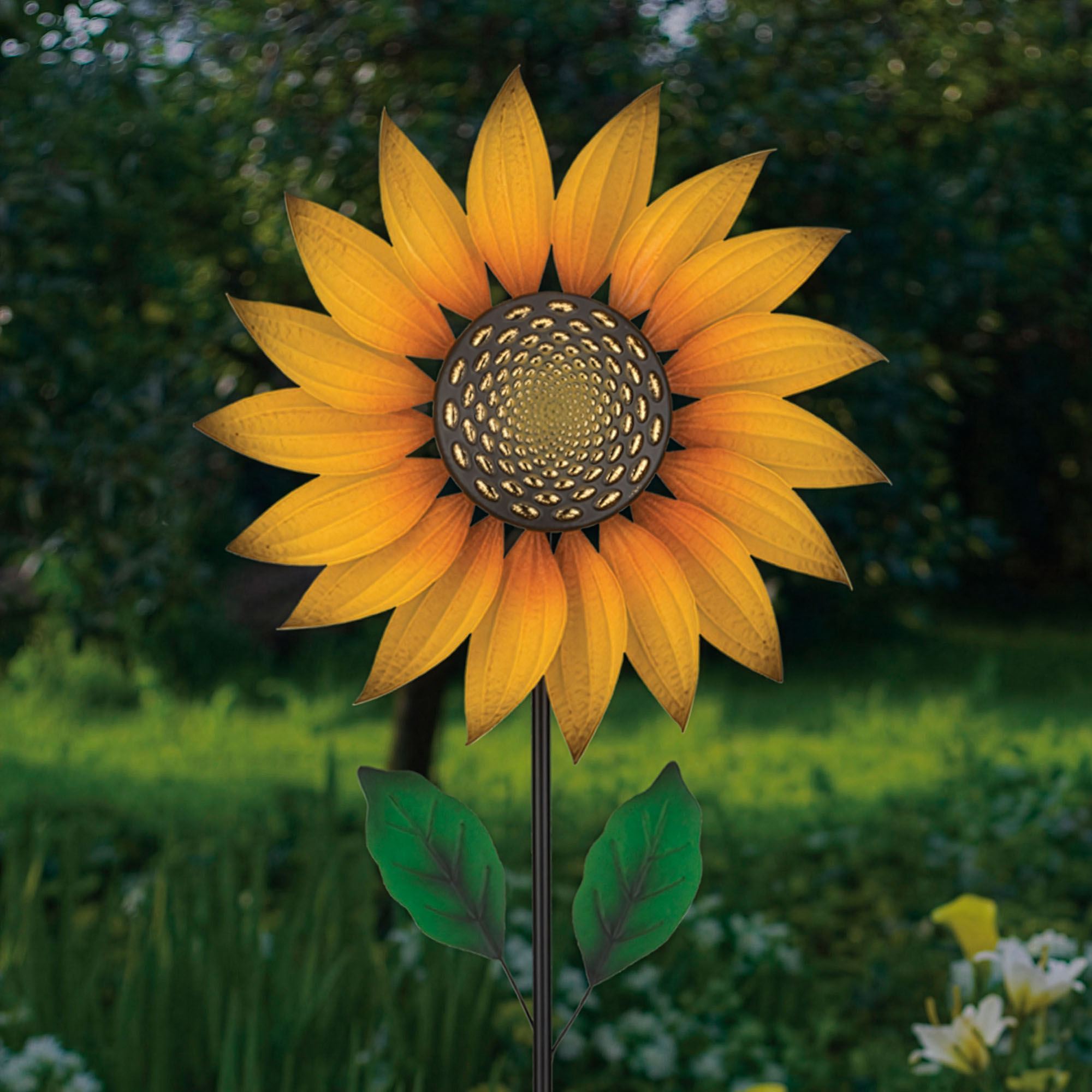 Radiant Sunflower Wind Spinner Multi Earth