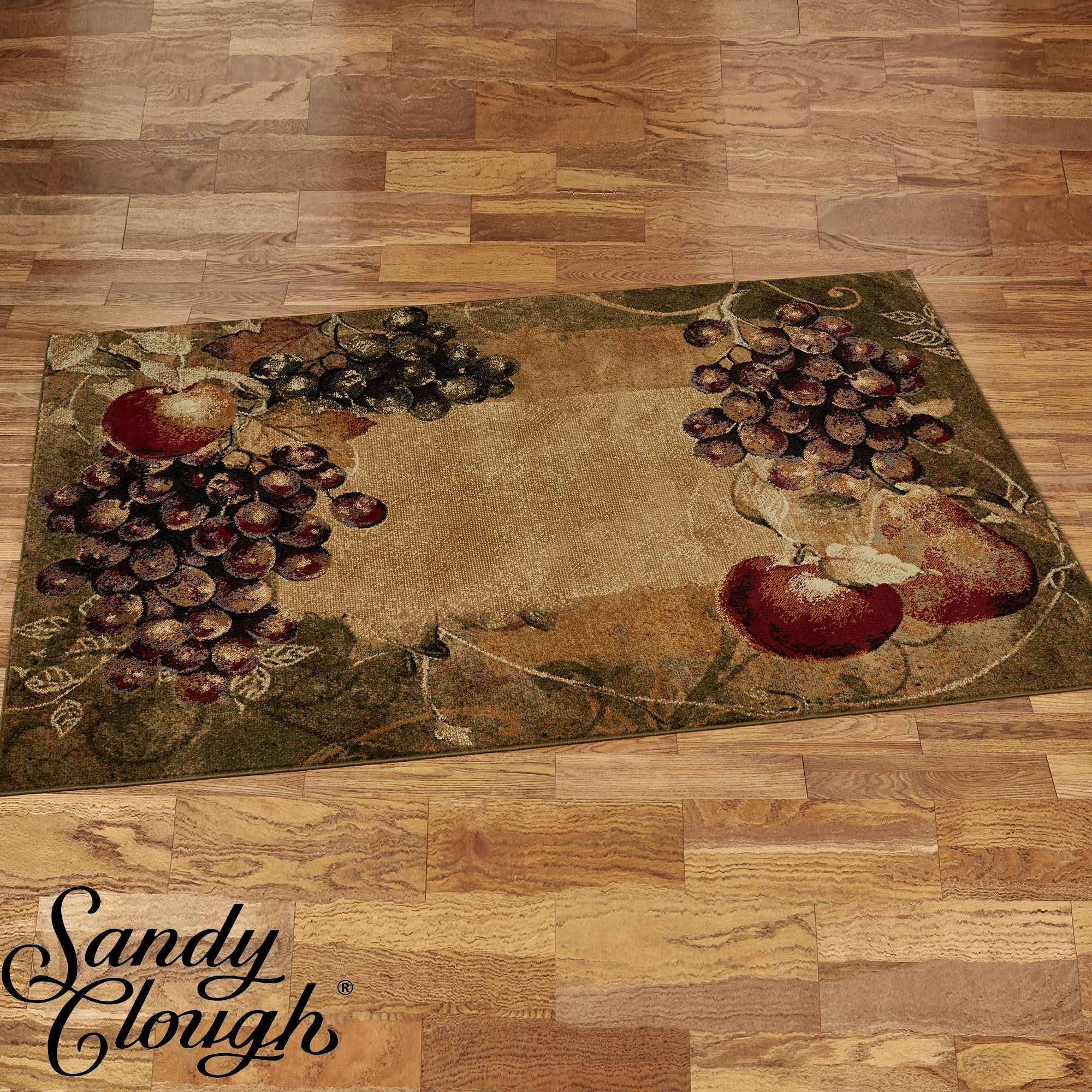 Purple Kitchen Rugs With Fruit