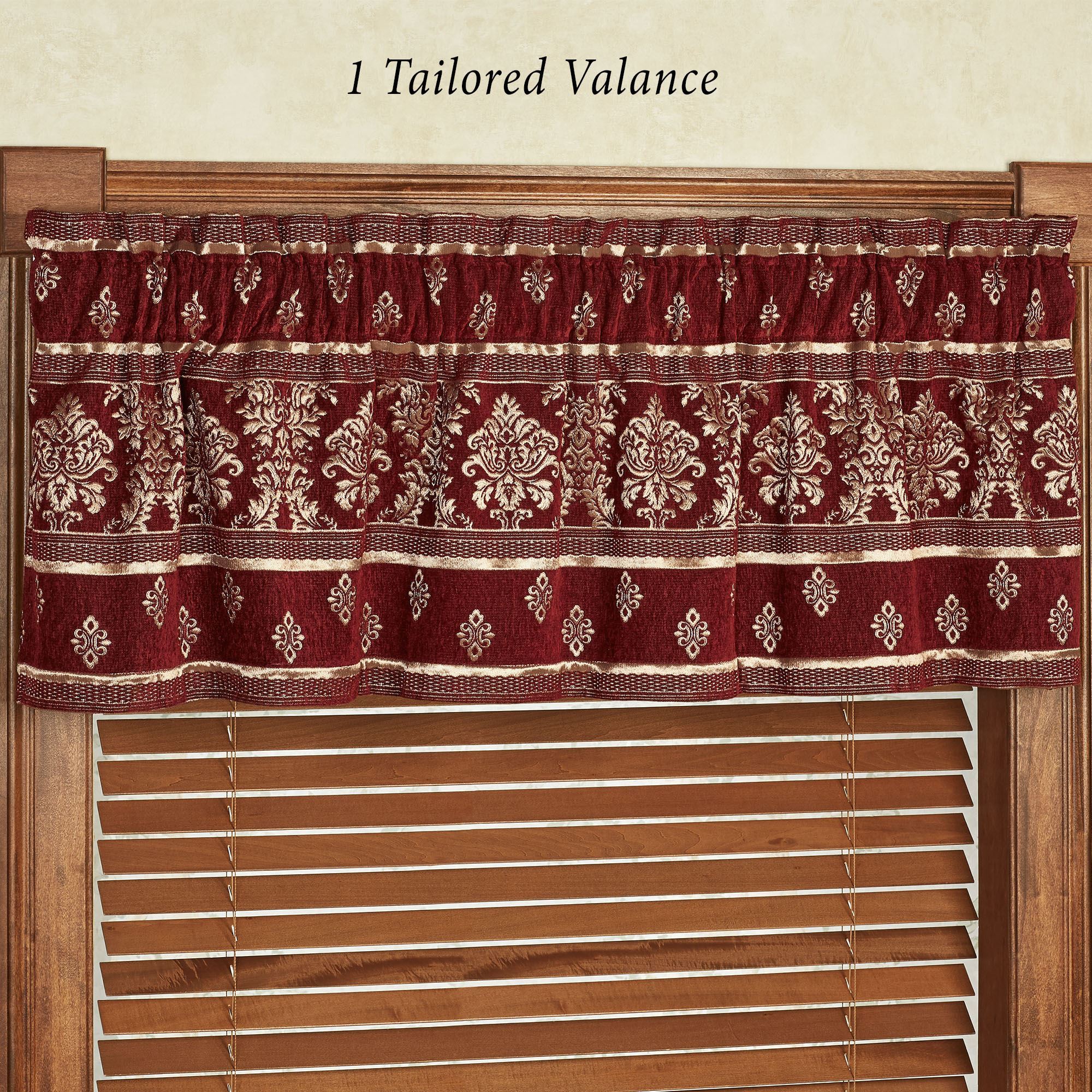Dynasty Tailored Valance Window Treatment