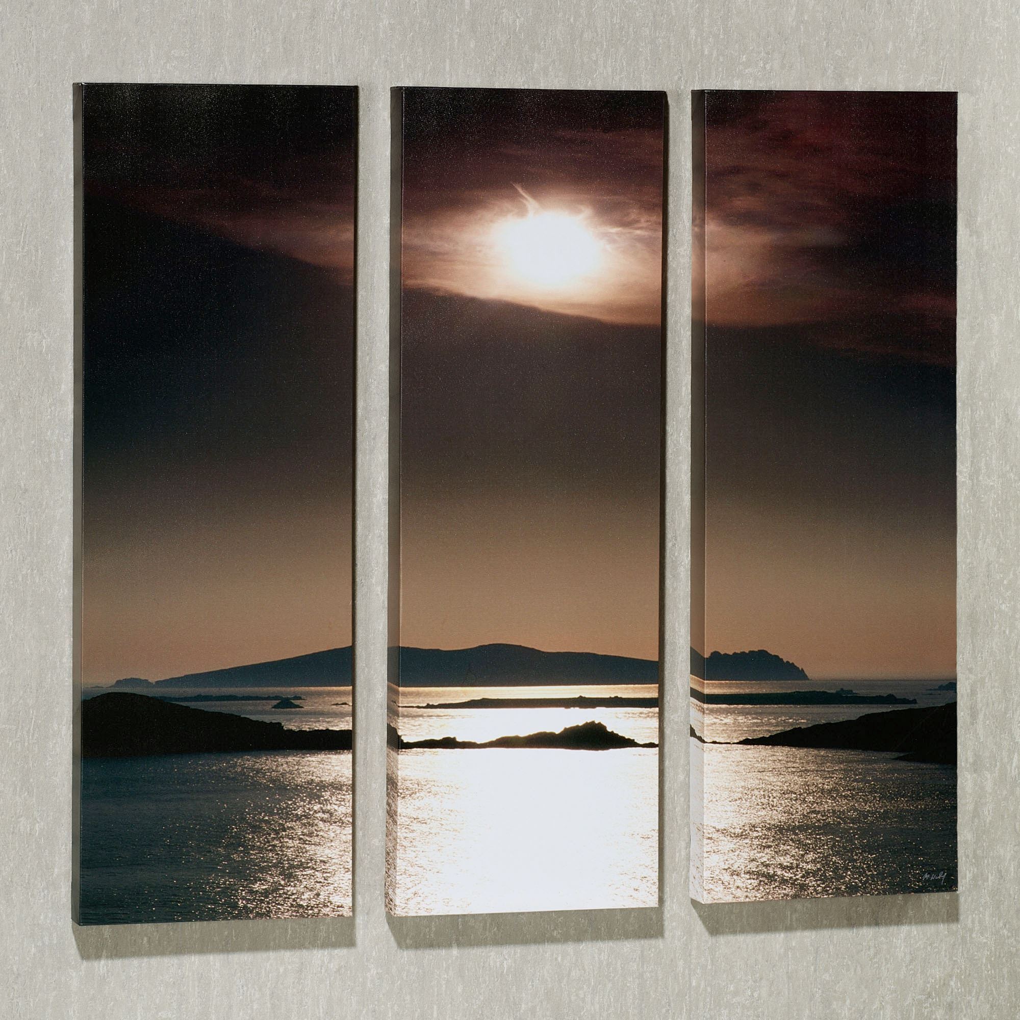 Tranquil View Triptych Canvas Art Set triptych-canvas-painting-of-trees