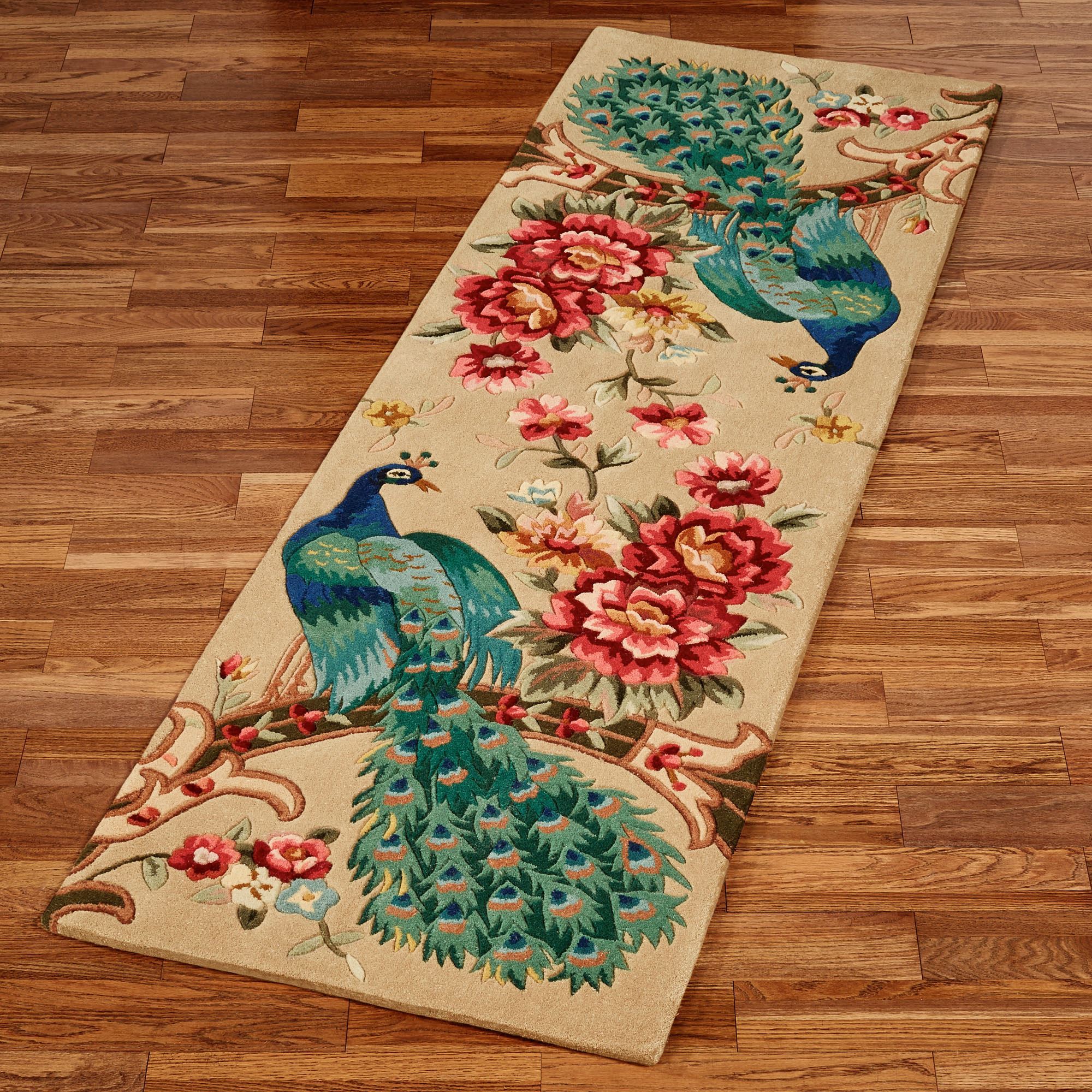 Peacock Garden Rug Runner