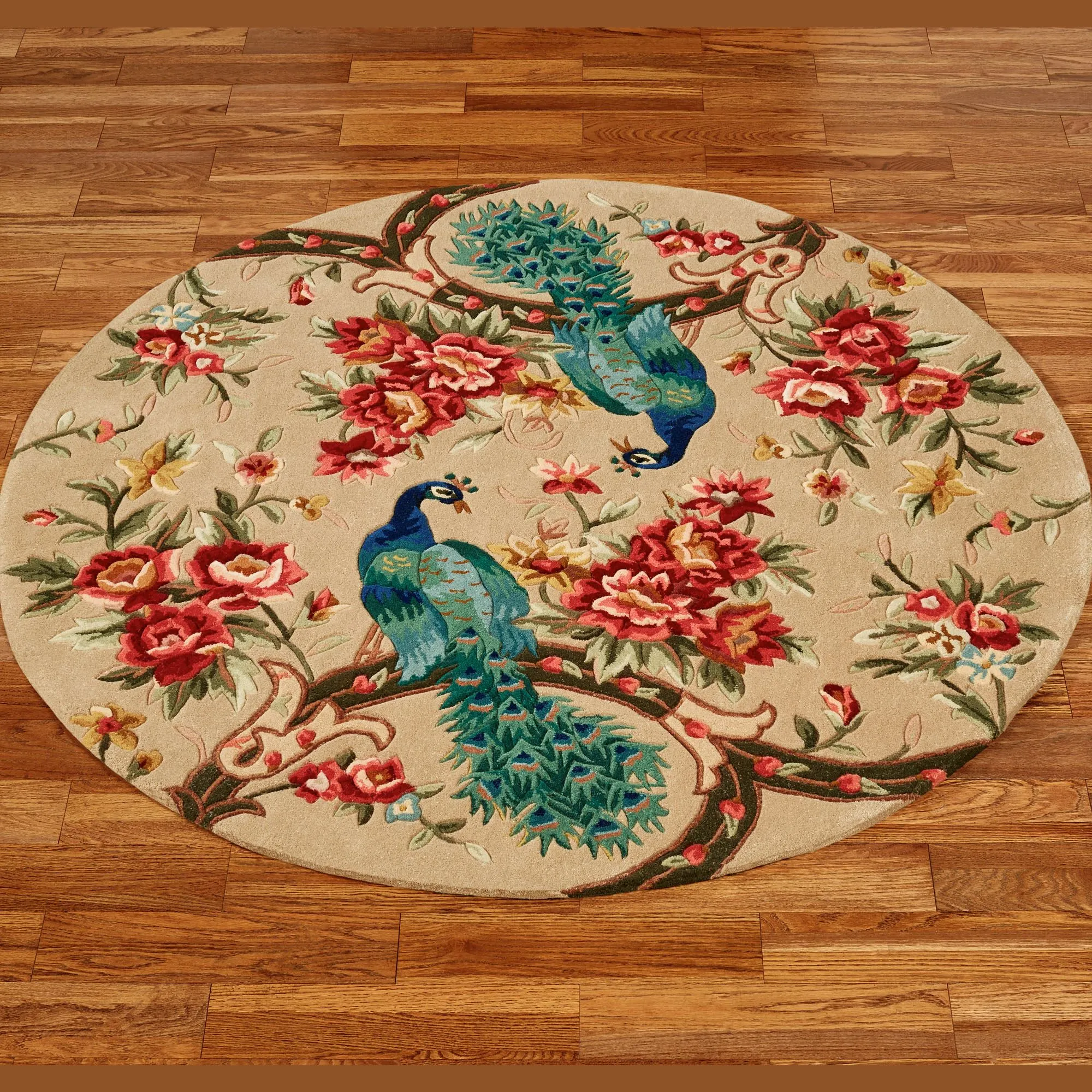 Peacock Garden Area Rugs