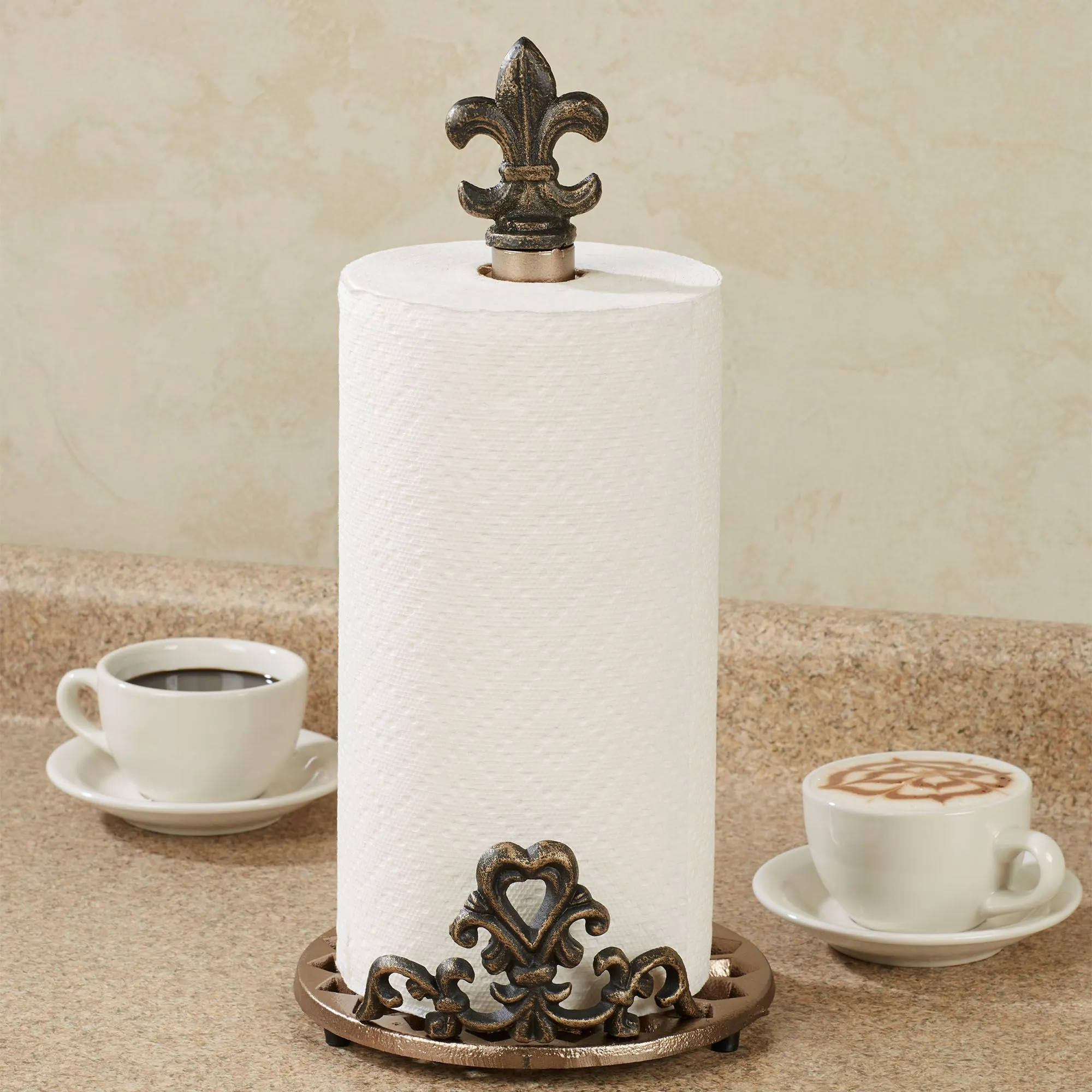 Fleur de Lis Paper Towel Holder