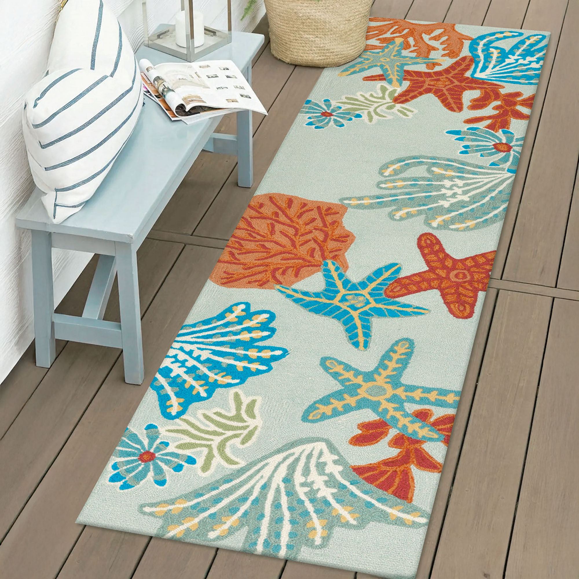 Ocean Scene Indoor Outdoor Area Rugs by Liora Manne