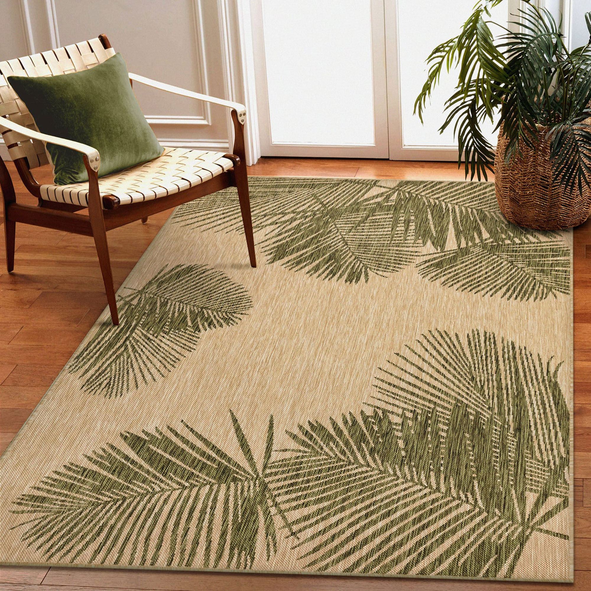 Carmel Palm Tropical Indoor Outdoor Rugs by Liora Manne