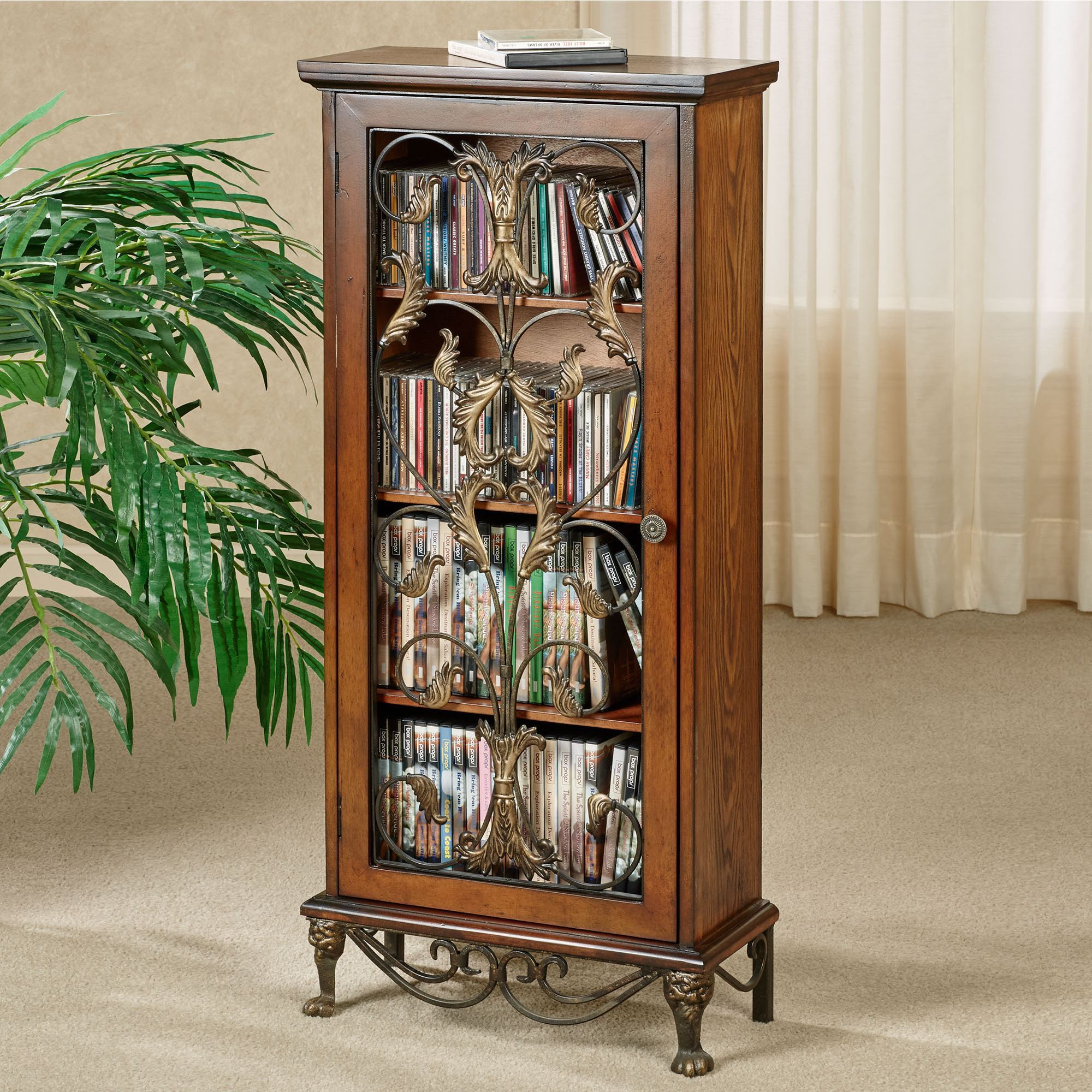 Caydena DVD and CD Storage Cabinet