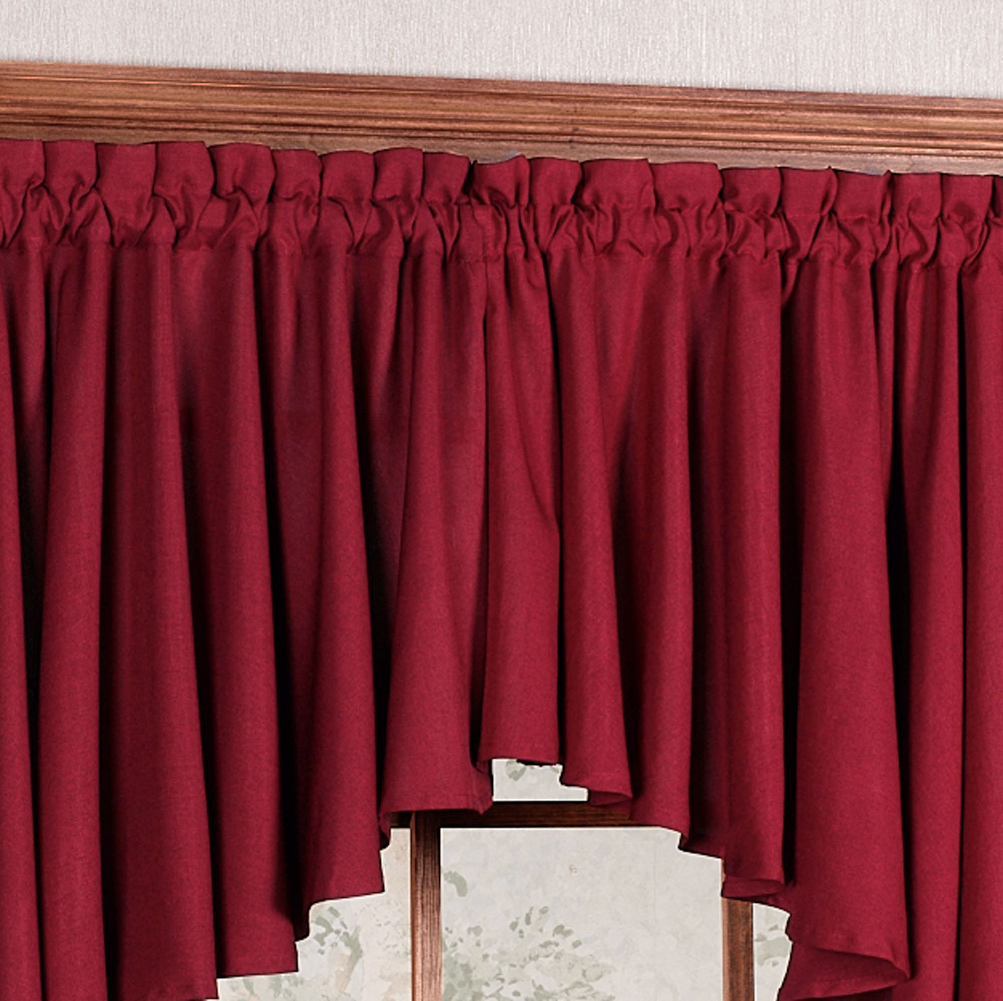 Valance Short Glasgow Rod Pocket Valance Window Treatment