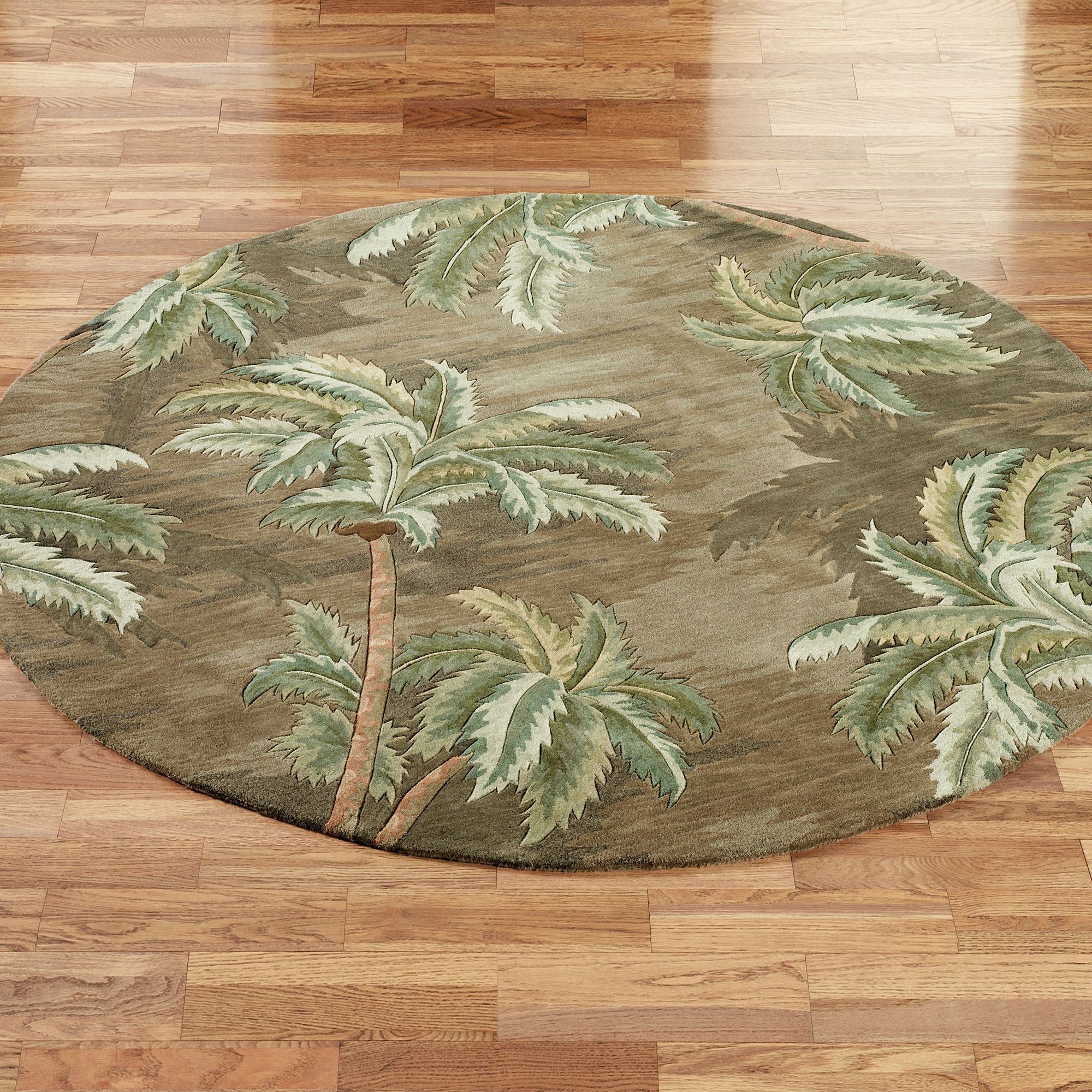 Palm Trees Round Rugs
