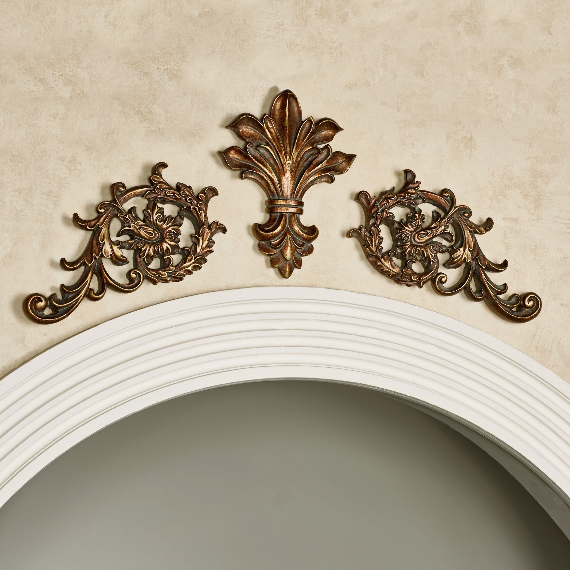 Tazia Golden Bronze Decorative Wall Topper Set