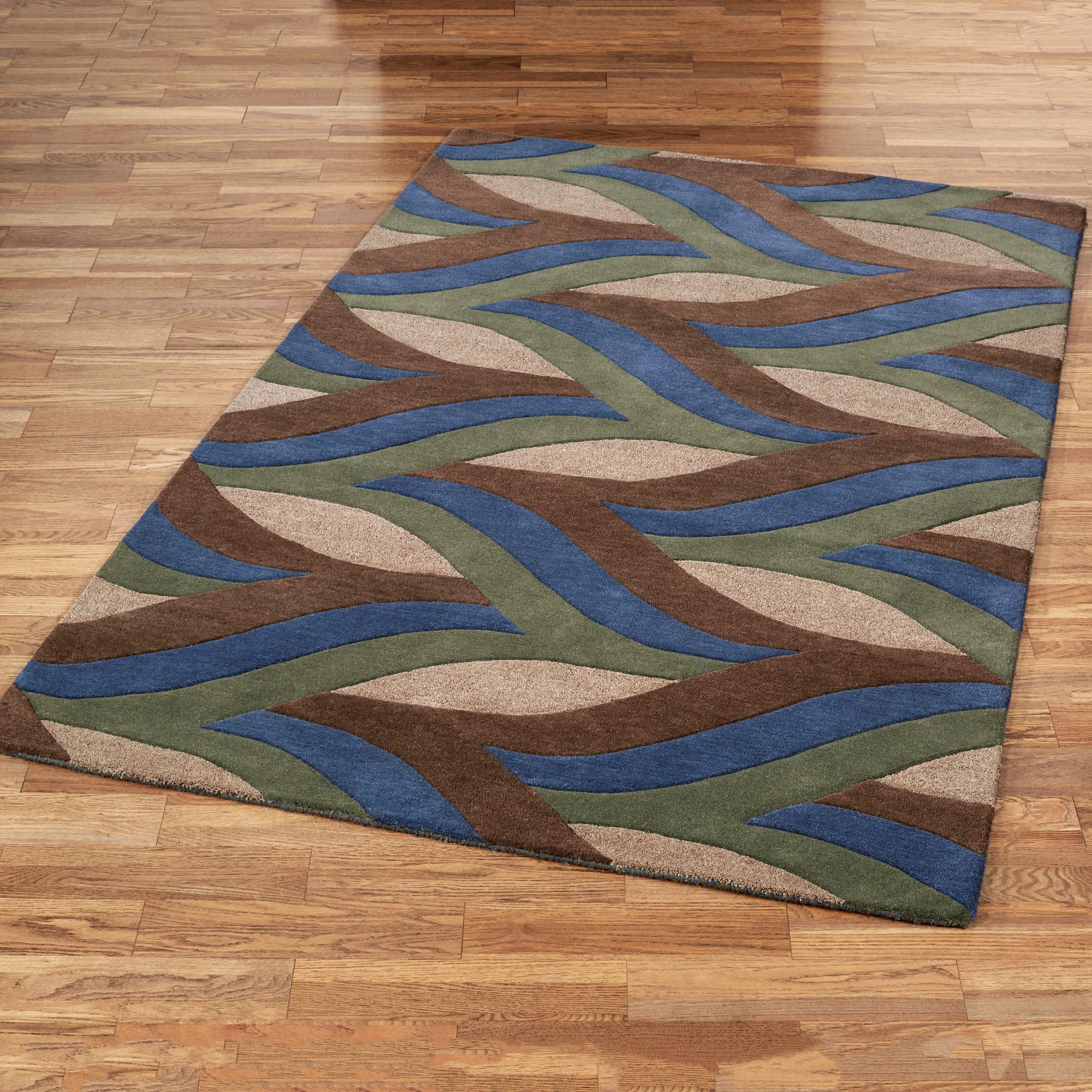 Divergence Indigo Wool Area Rugs