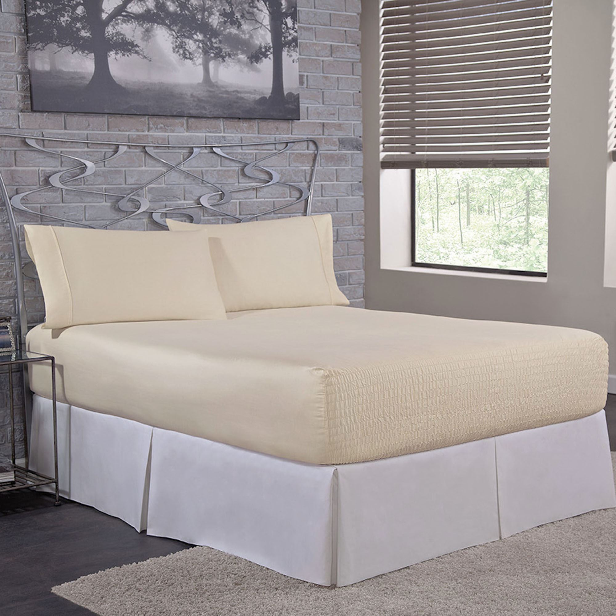 300 TC Bed Tite Cotton Sheet Set with Stay Put Fitted Sheet