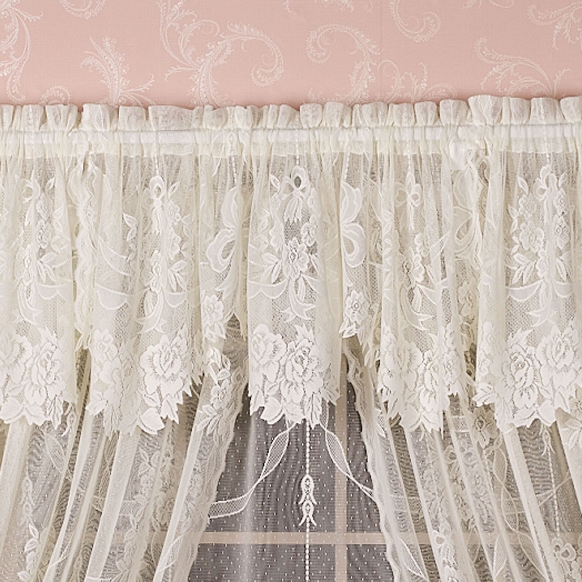 Window Lace Garland Lace Window Treatment