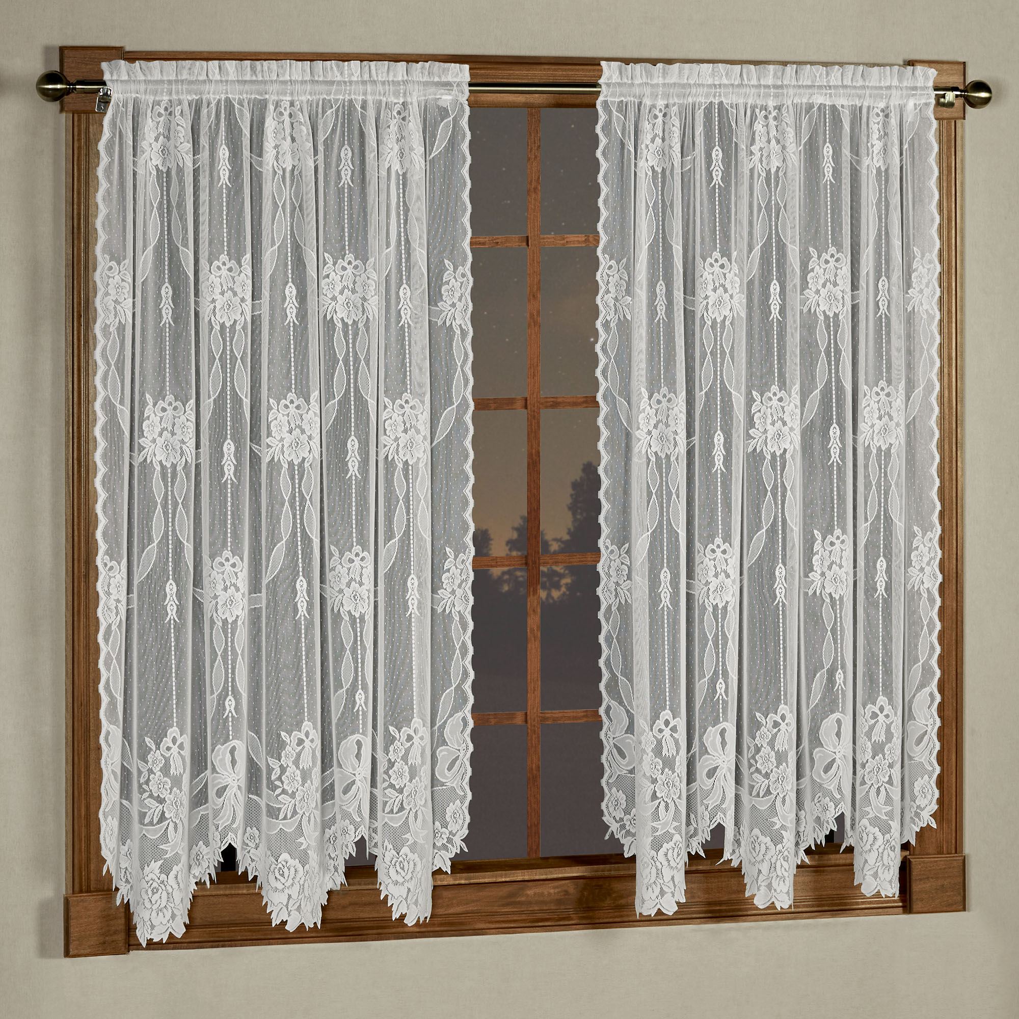 Garland Lace Curtain Panel 56 x 63