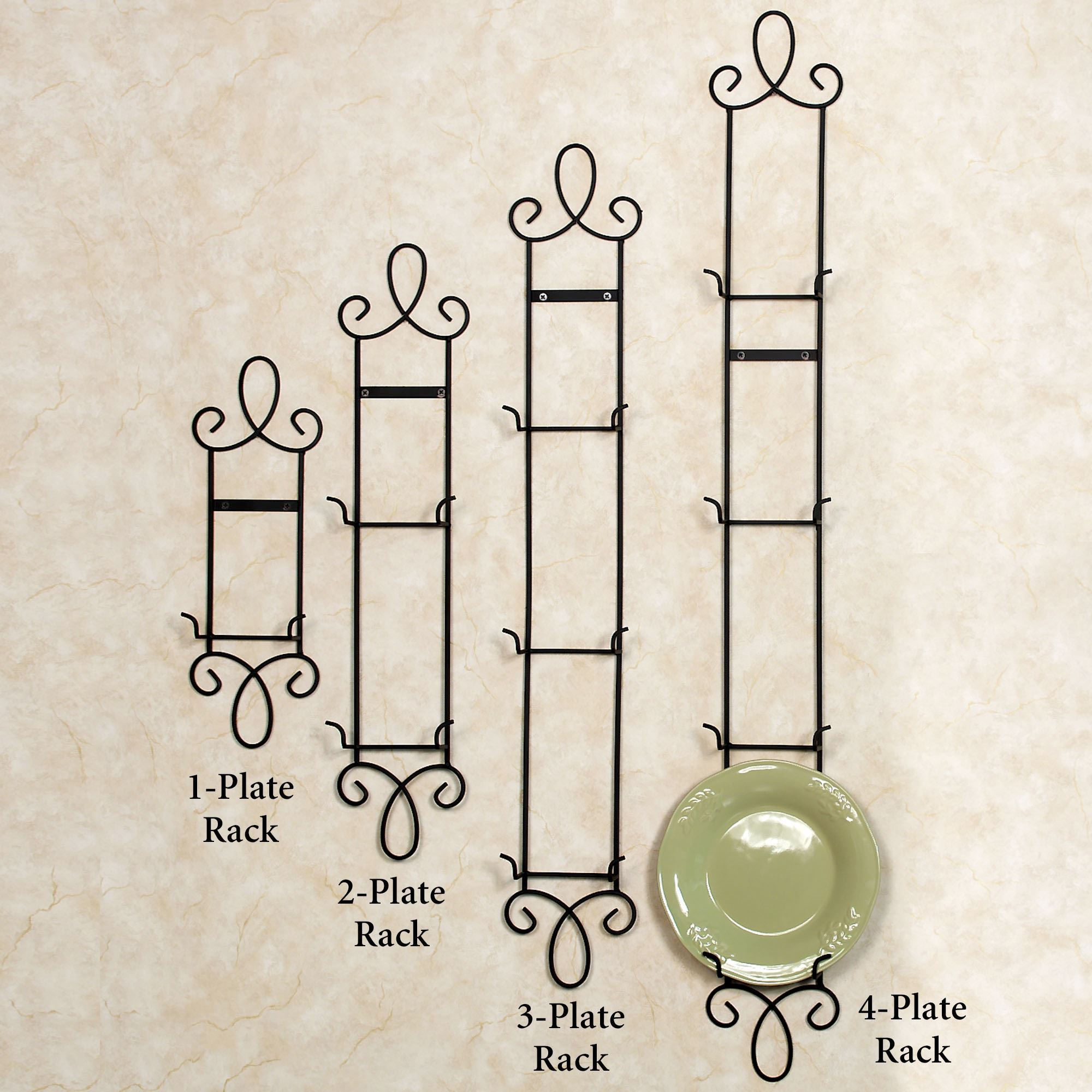Alluring wrought iron plate hangers Augusta Vertical Petite Wall Plate Rack Alluring wrought iron plate hangers Augusta Vertical Petite Wall Plate Rack
