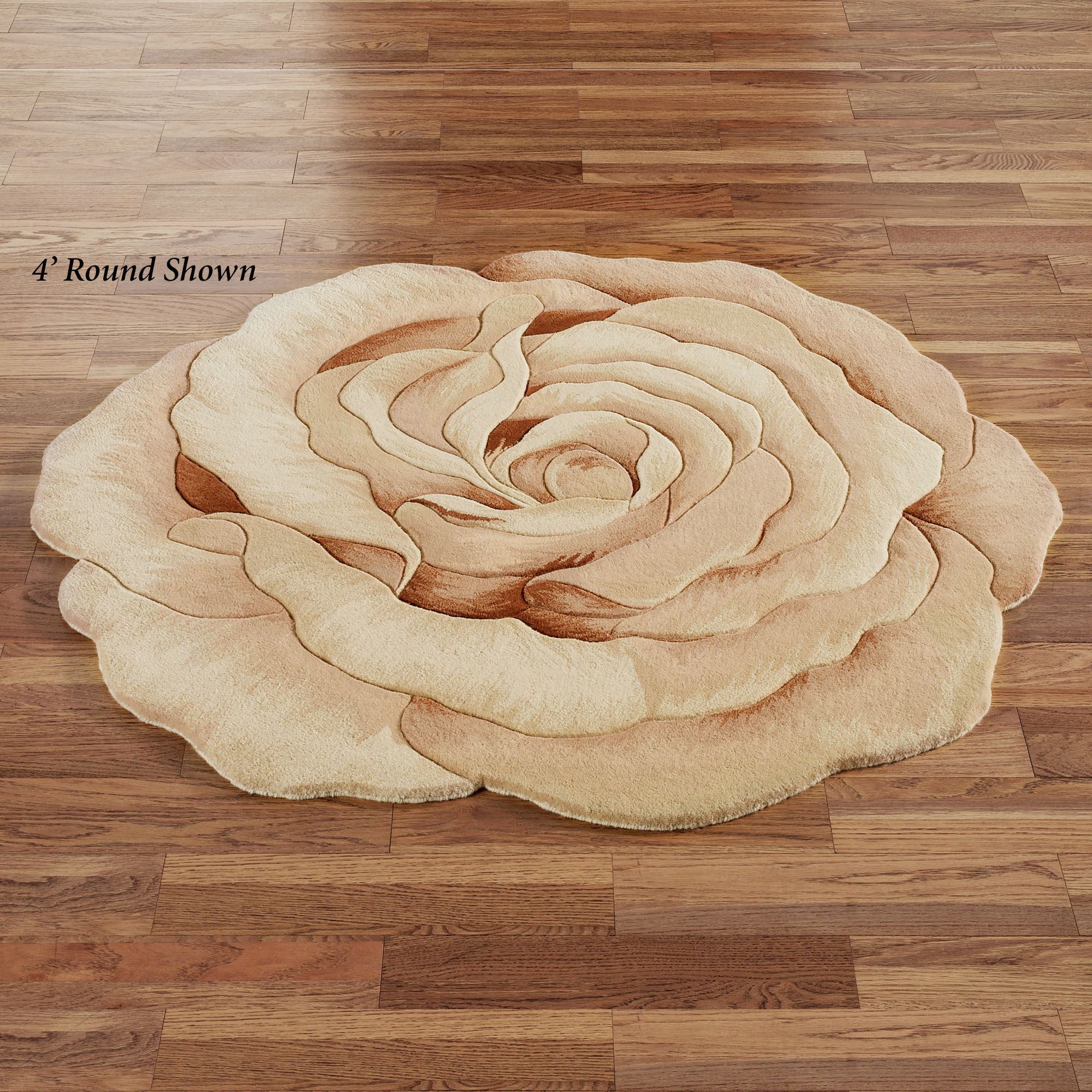 Rose Floral Round Rug at Mark Lola blog
