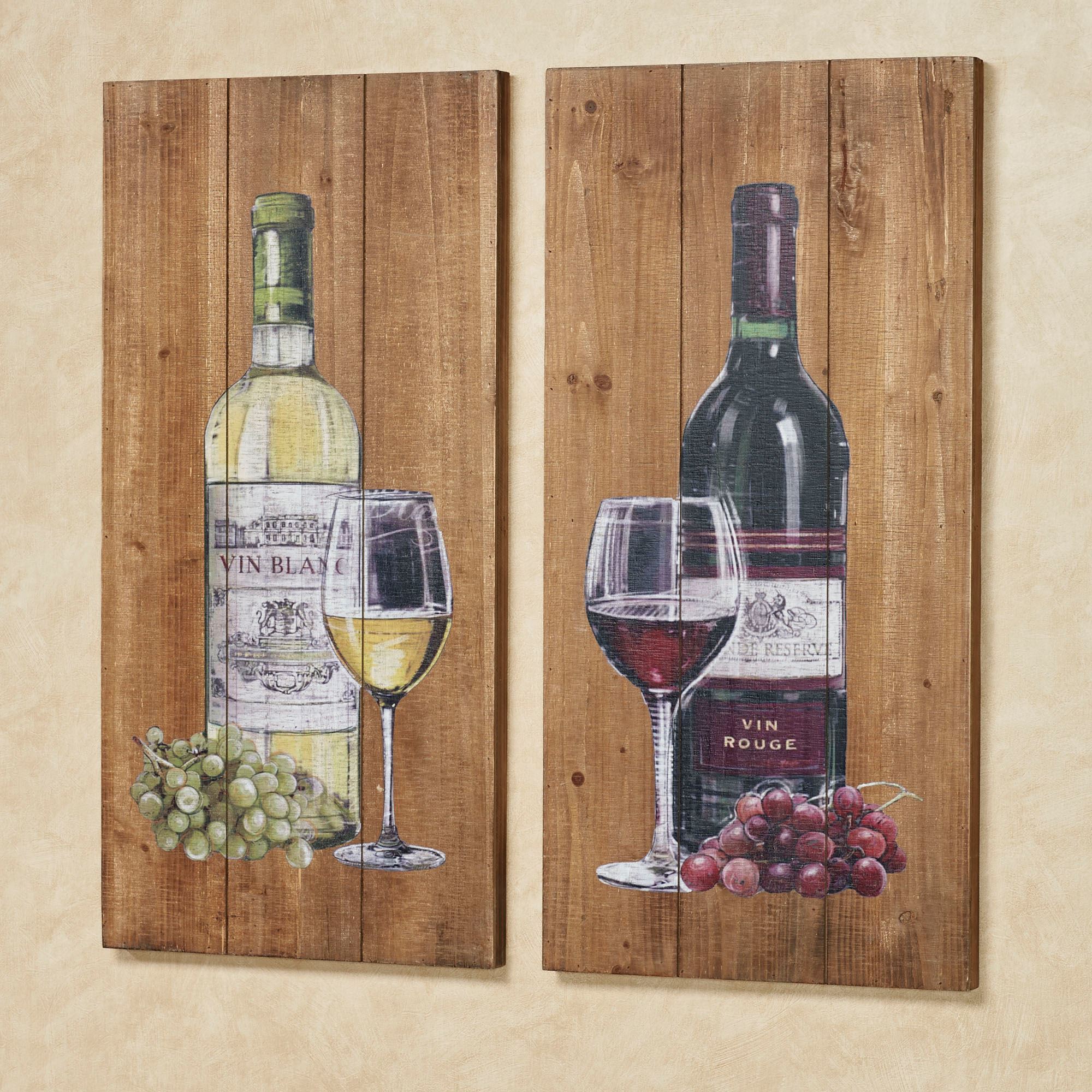 Aged to Perfection Wine Bottle Wall Art Plaque Set