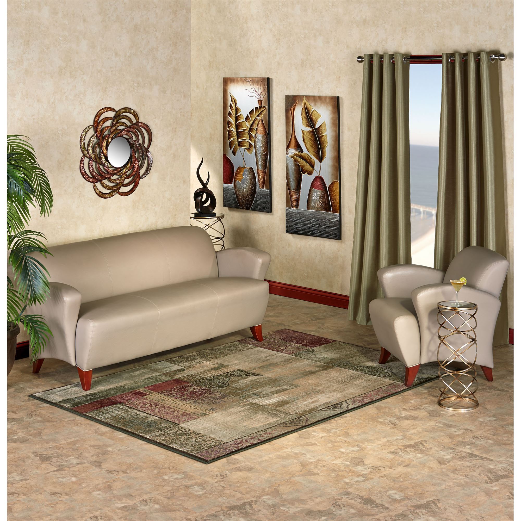 Ornate Block Area Rug