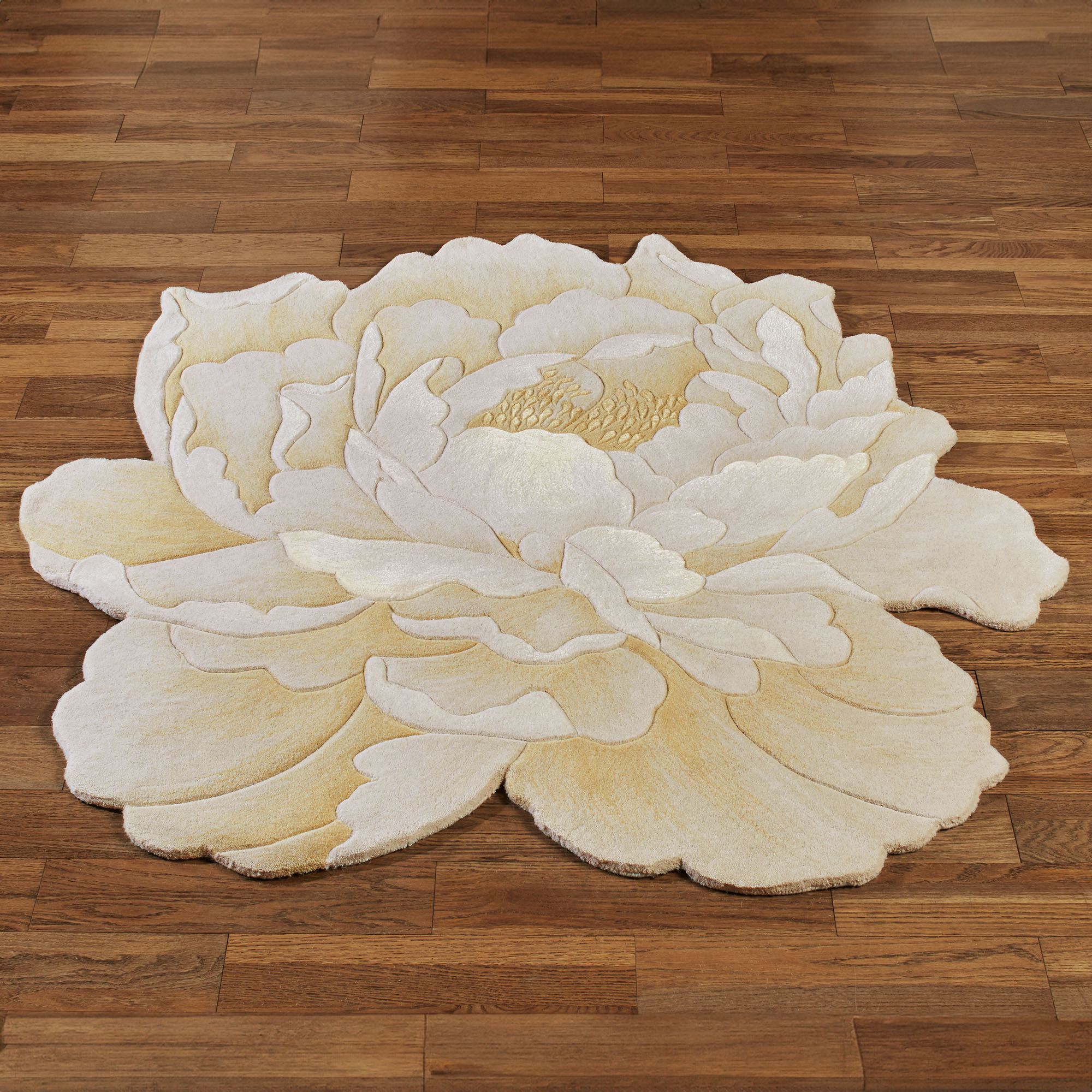 Peony Rugs Midas Peony Round Flower Rugs