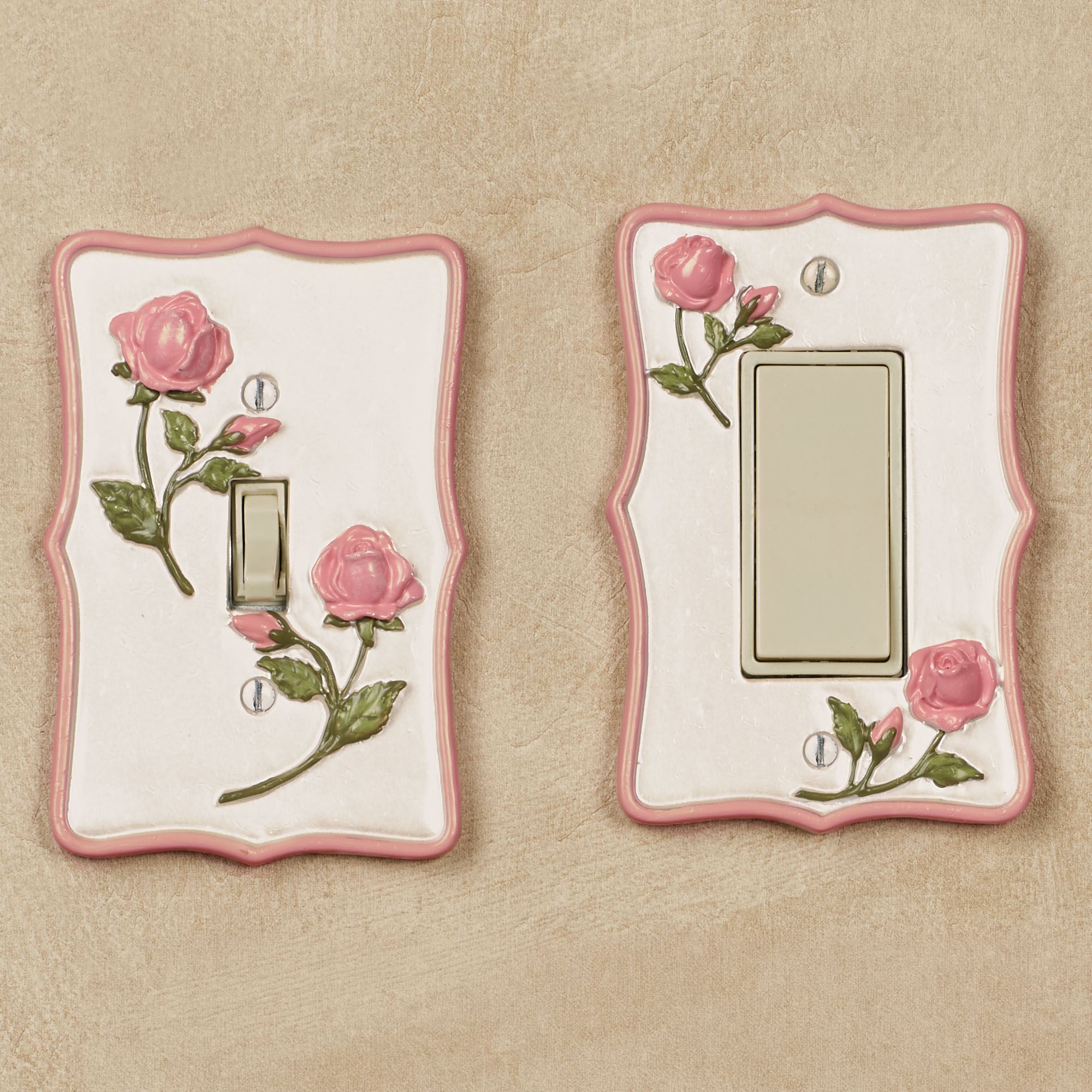 LOLREAI Decorative Light Switch Plate Covers Vintage Orris Willow Leaf