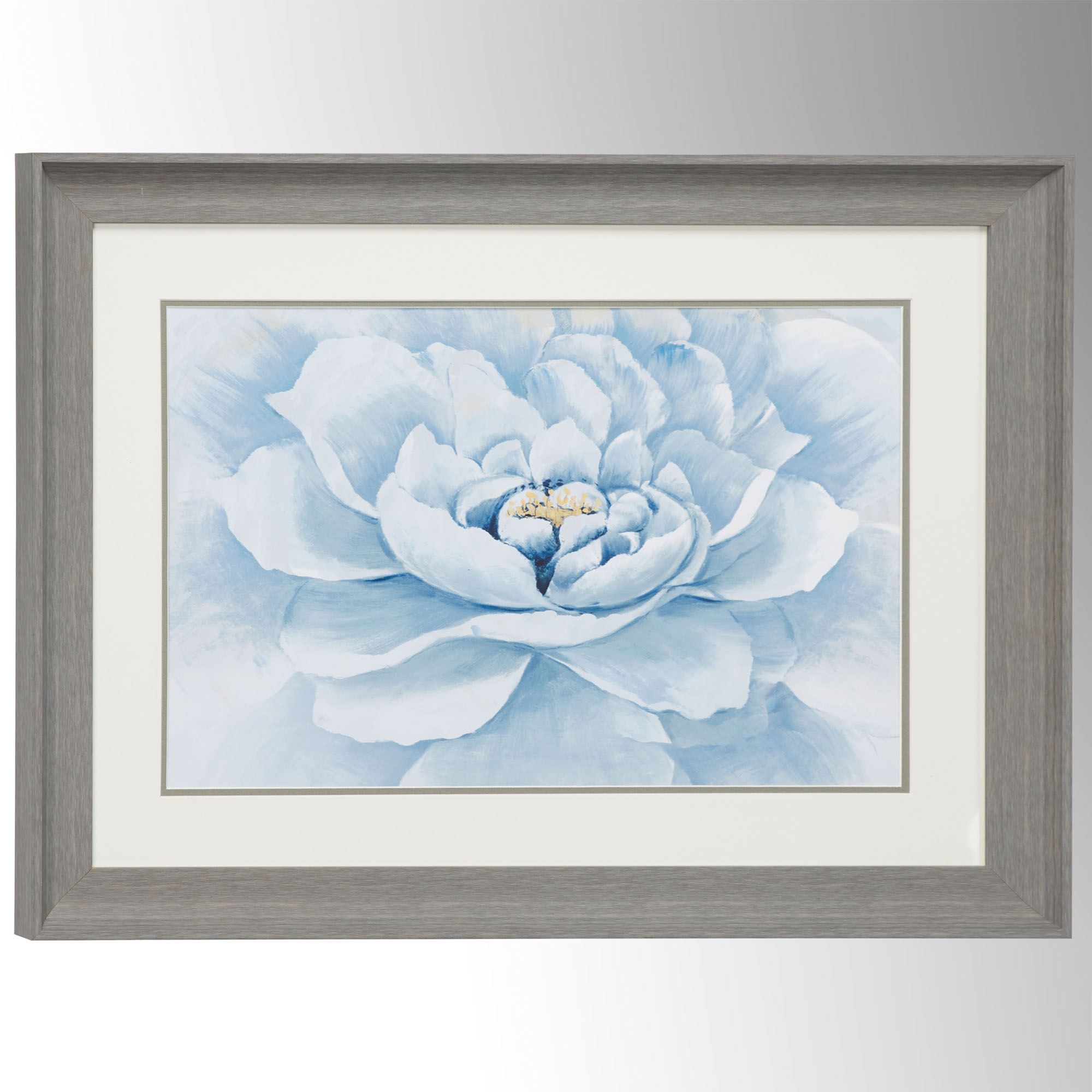 Blooming Beauty Blue Floral Framed Wall Art