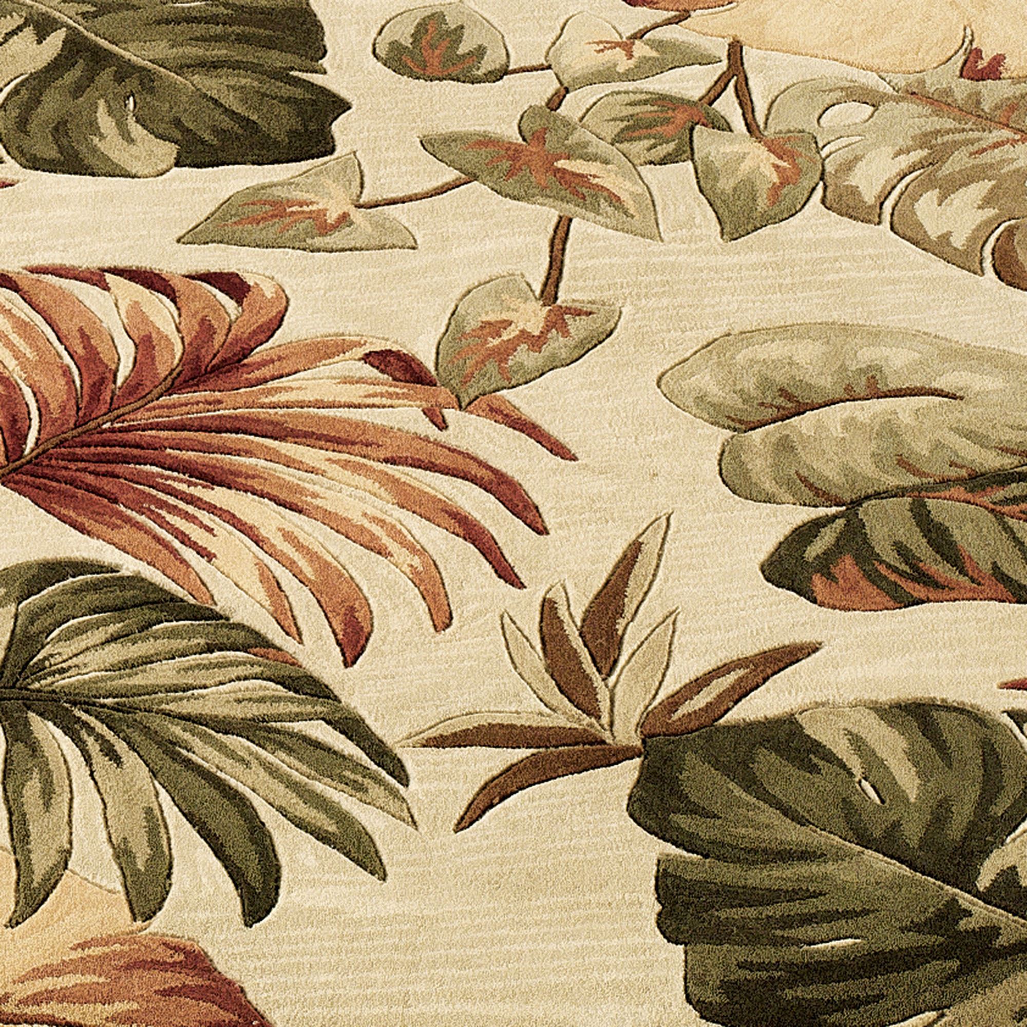 Palm Leaf Tropical Area Rugs