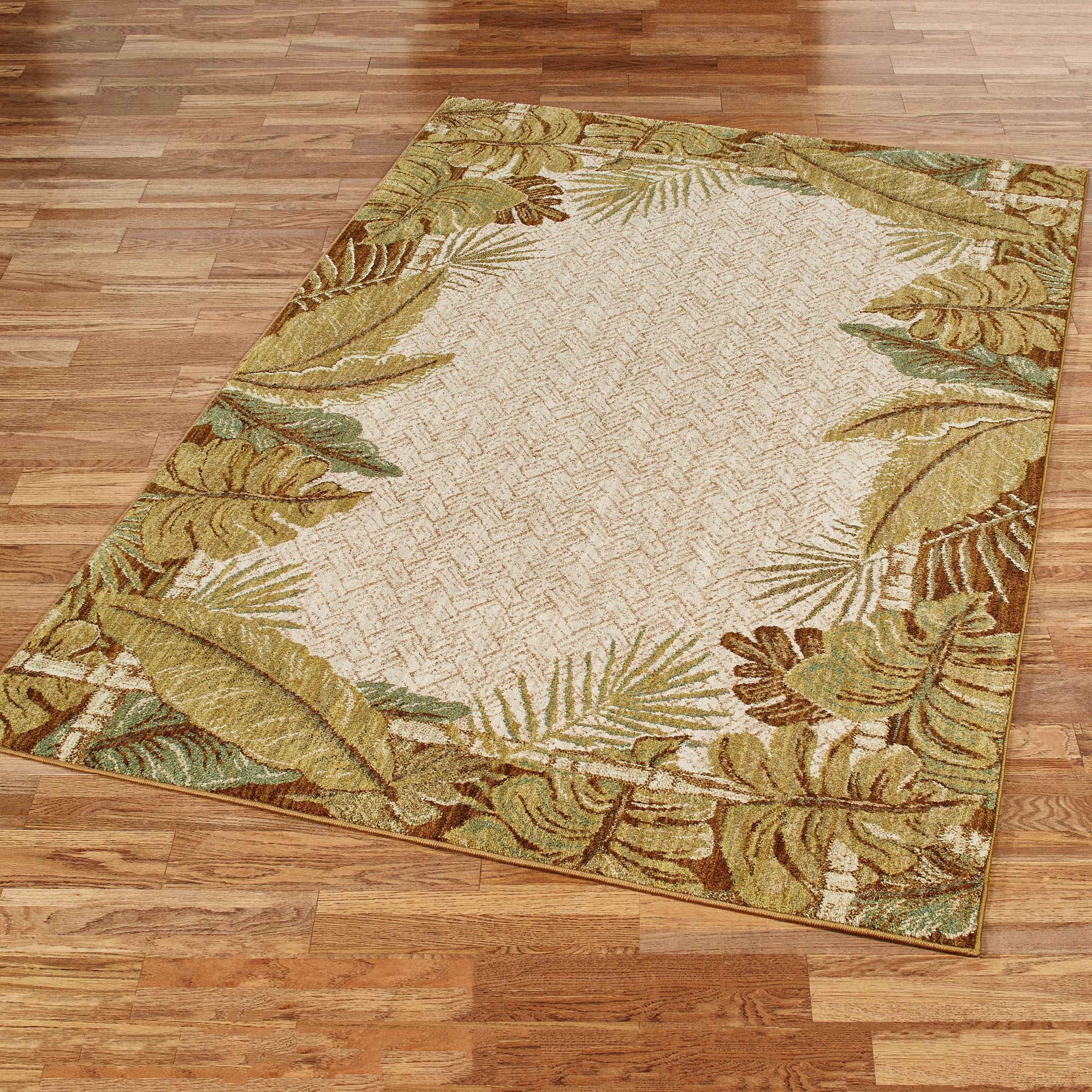 Indich Rugs Paradise Cove Stain Resistant Tropical Area Rugs