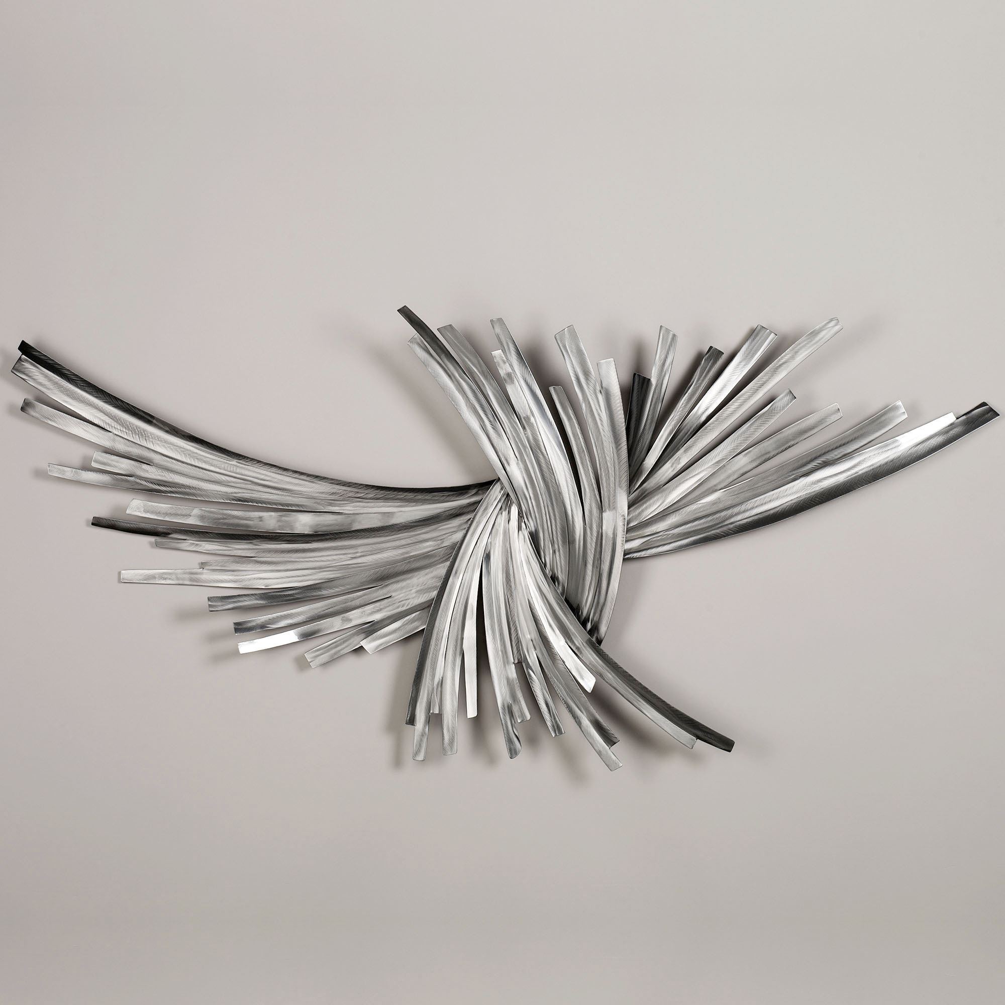 Infinity Silver Abstract Metal Wall Sculpture