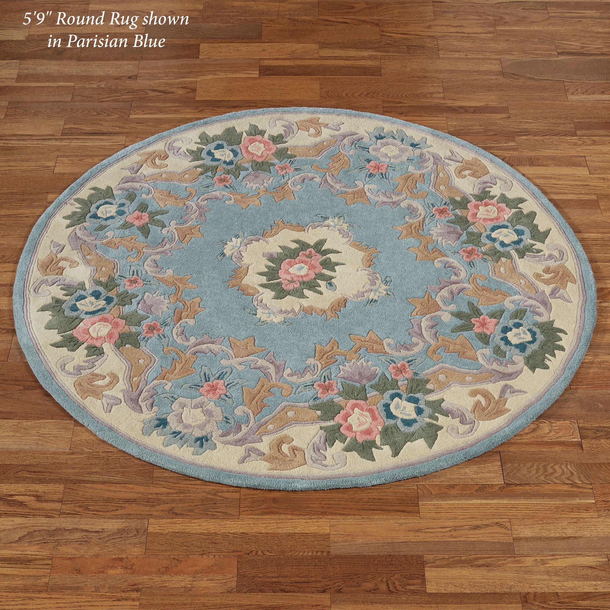 Serena Aubusson II Floral Wool Large Room Size Area Rugs