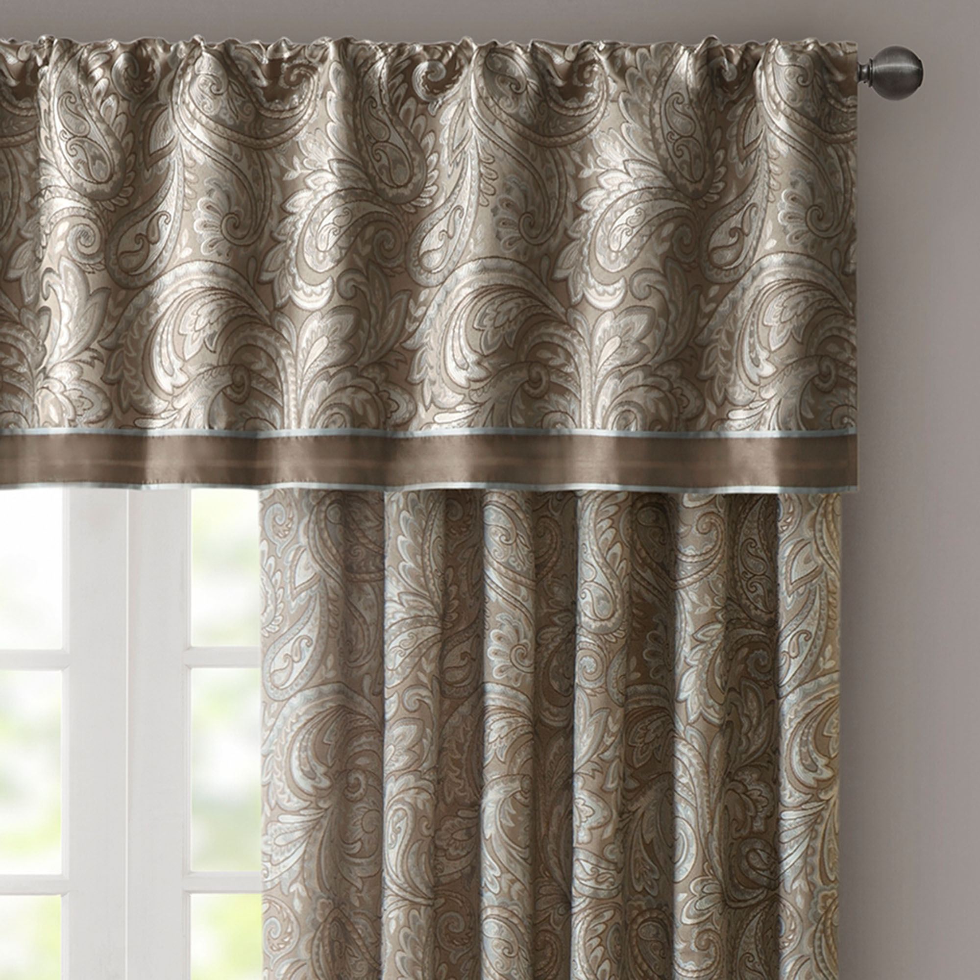 Perfection In Paisley Collection Taupe Tie – Microfiber Poly Woven, 57" Long