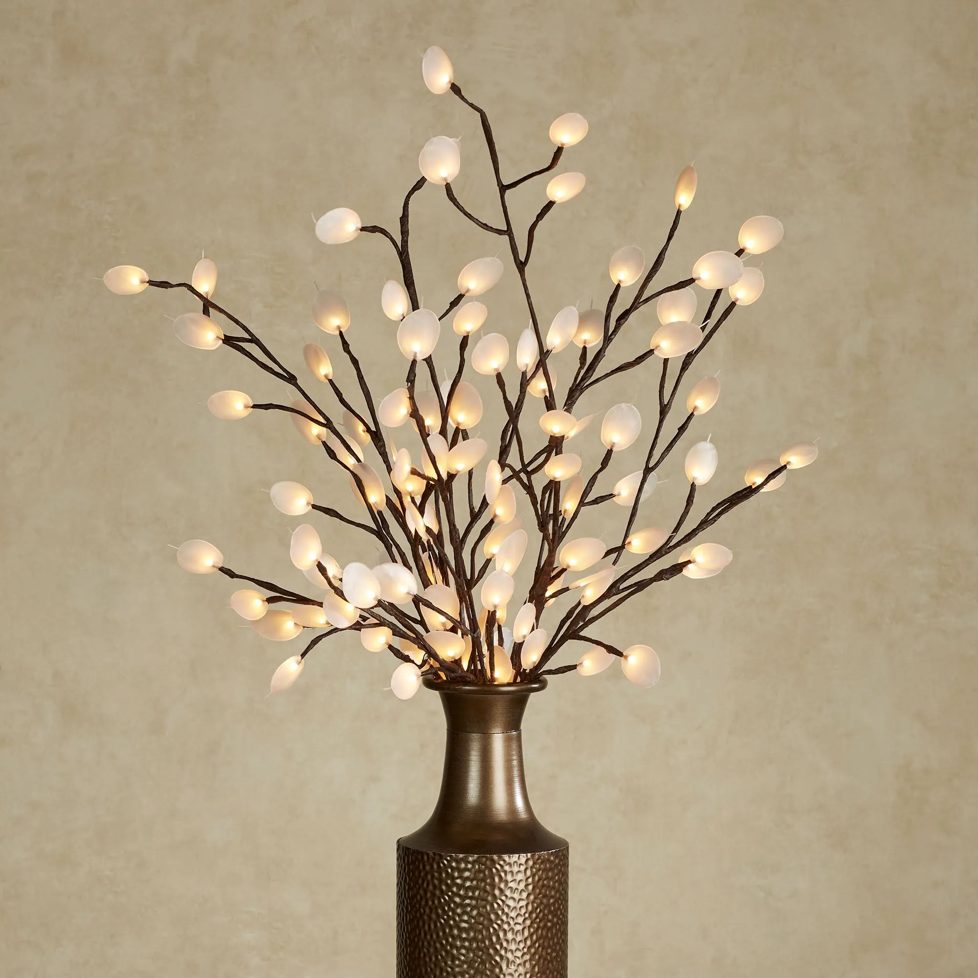 Silver Dollar LED Lighted Branches - Main Image