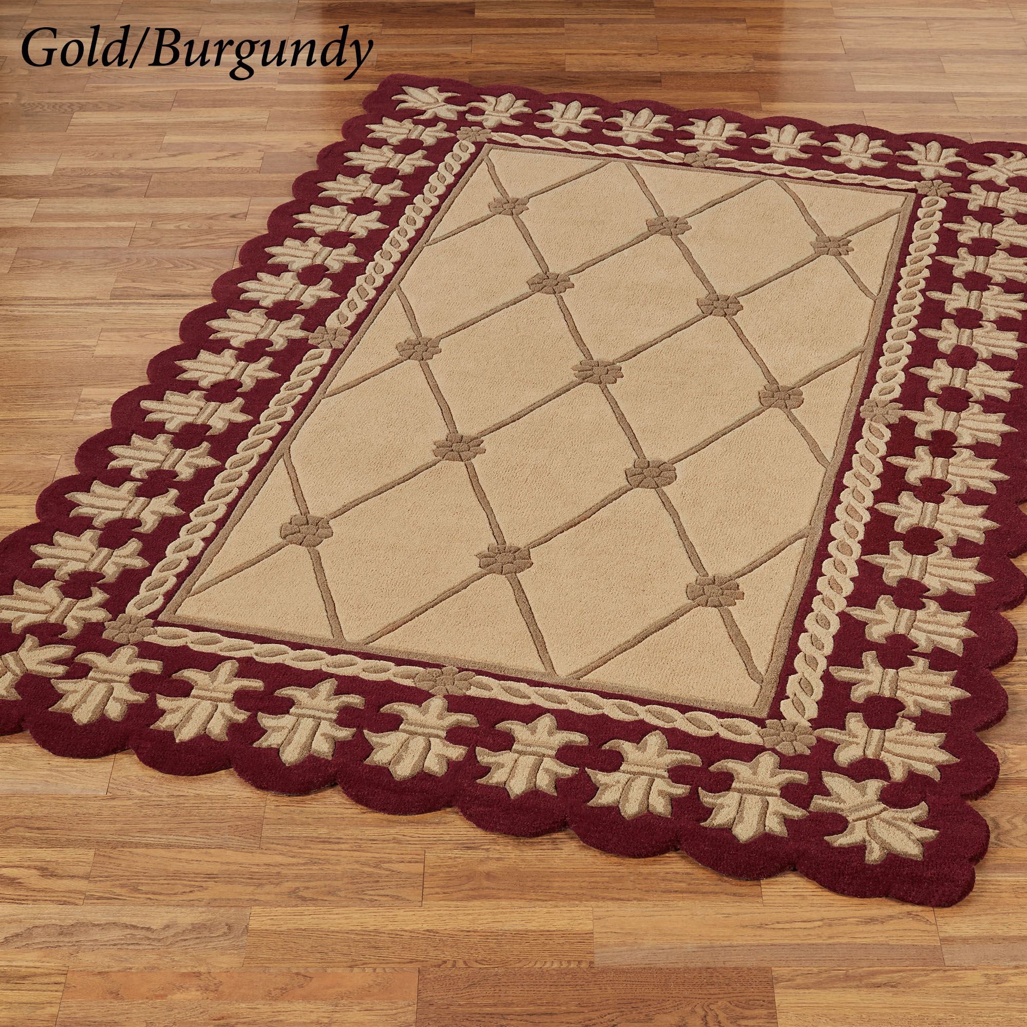 Cad Roman Rug Patterns Roman Empire II Fleur de Lis Border Wool Area Rugs