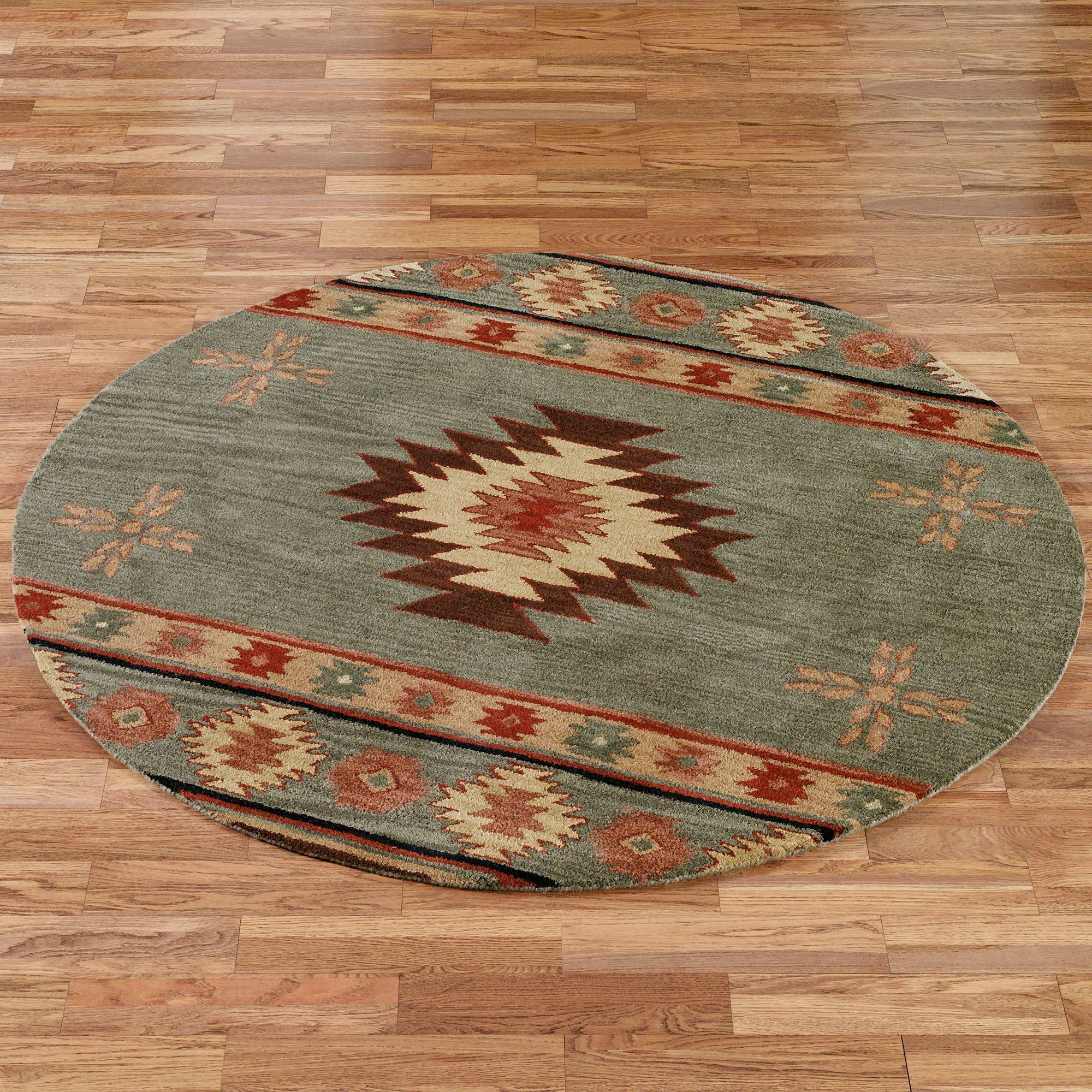 Round Diamond Rug Southwest Diamond Round Rugs
