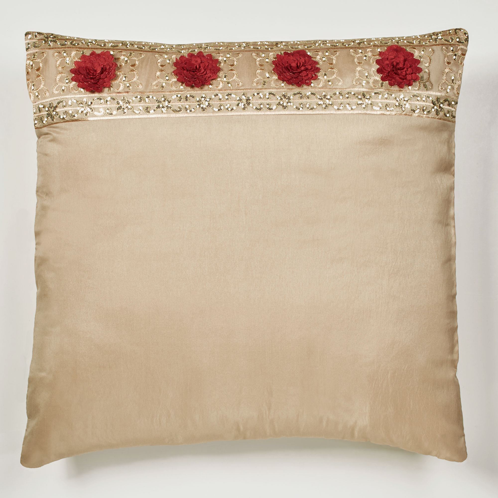 Sham Colour Prestige Gold Faux Silk European Sham