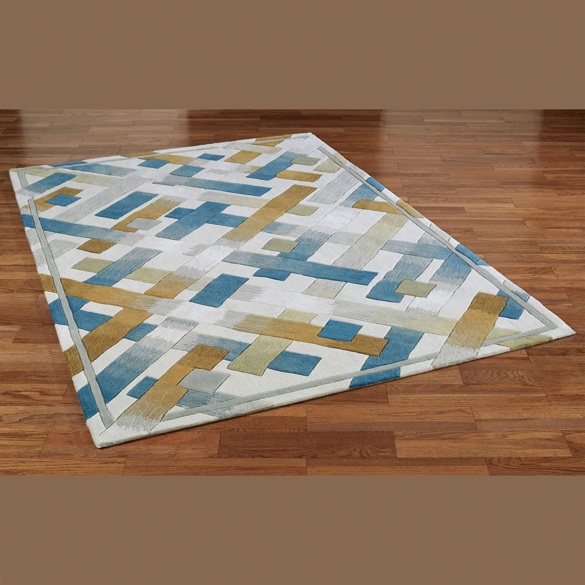 Urban Intersection Abstract Area Rugs by JasonW Studios