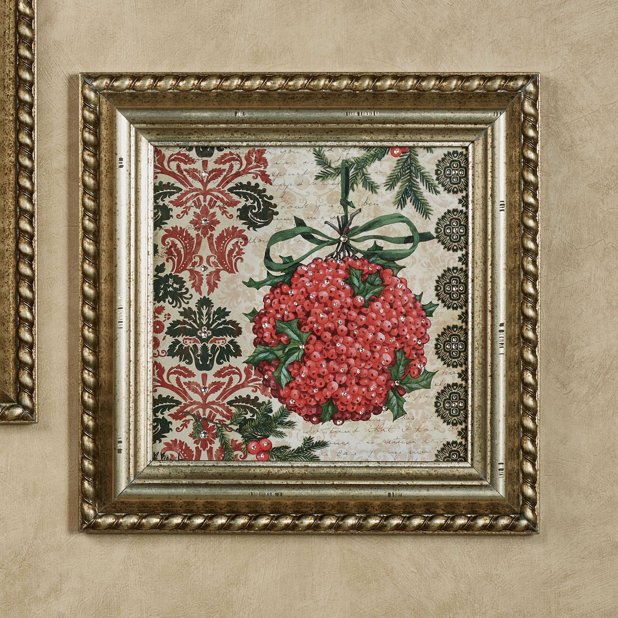 Elegant Christmas Framed Wall Art Set