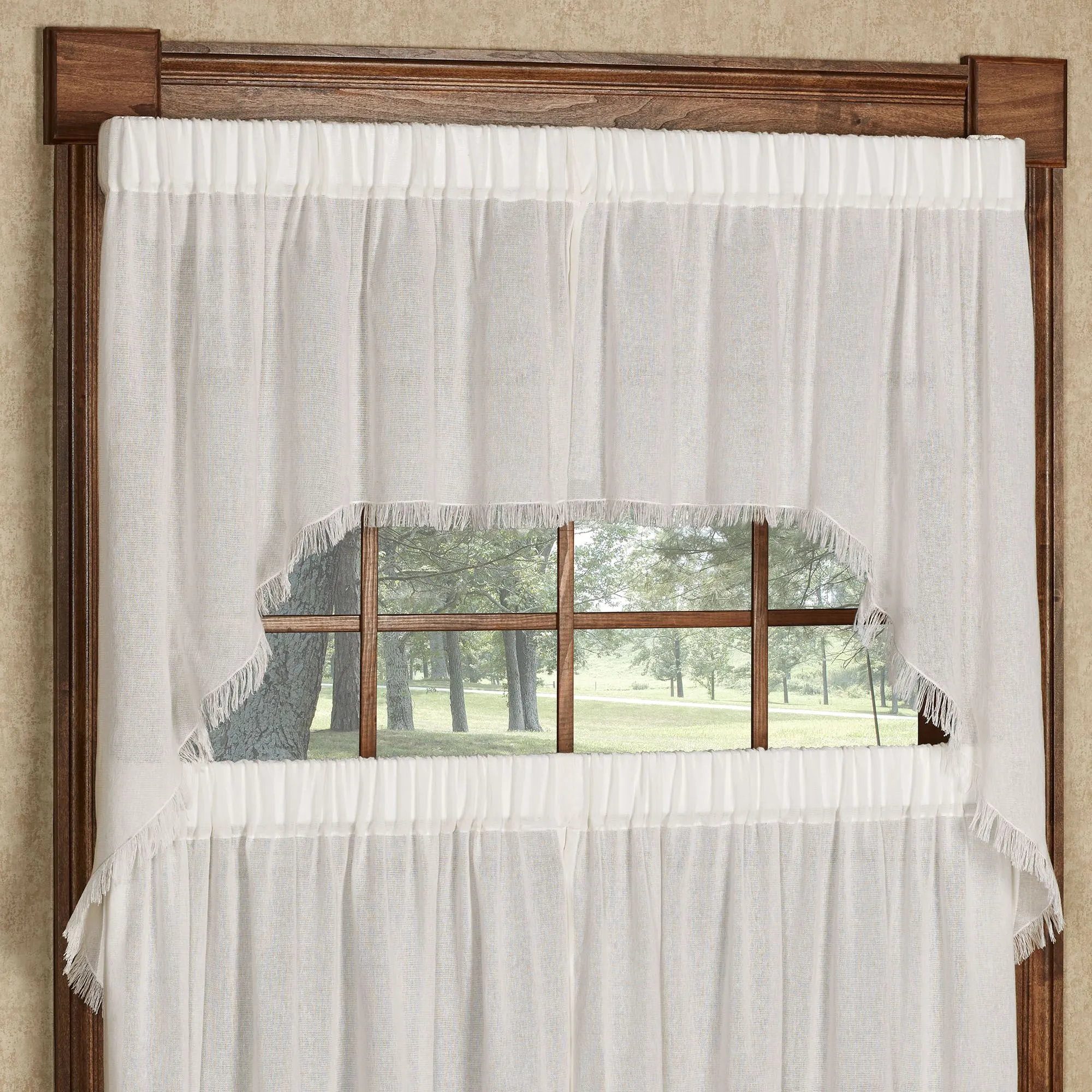 tobacco cloth valances Curtains whether its Country Tipton Semi Sheer Tobacco Cloth
