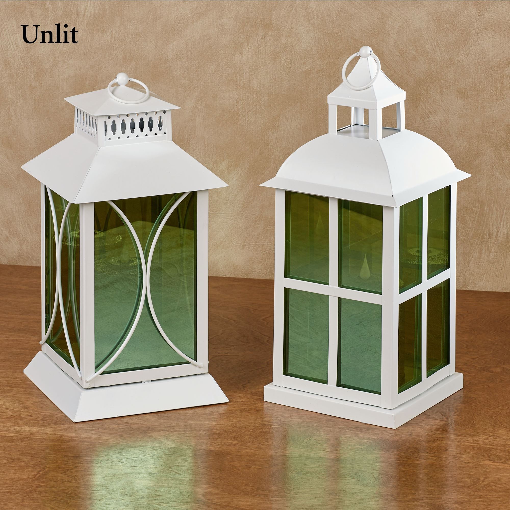 Dahlia Indoor Outdoor Flameless Candle Lantern Set