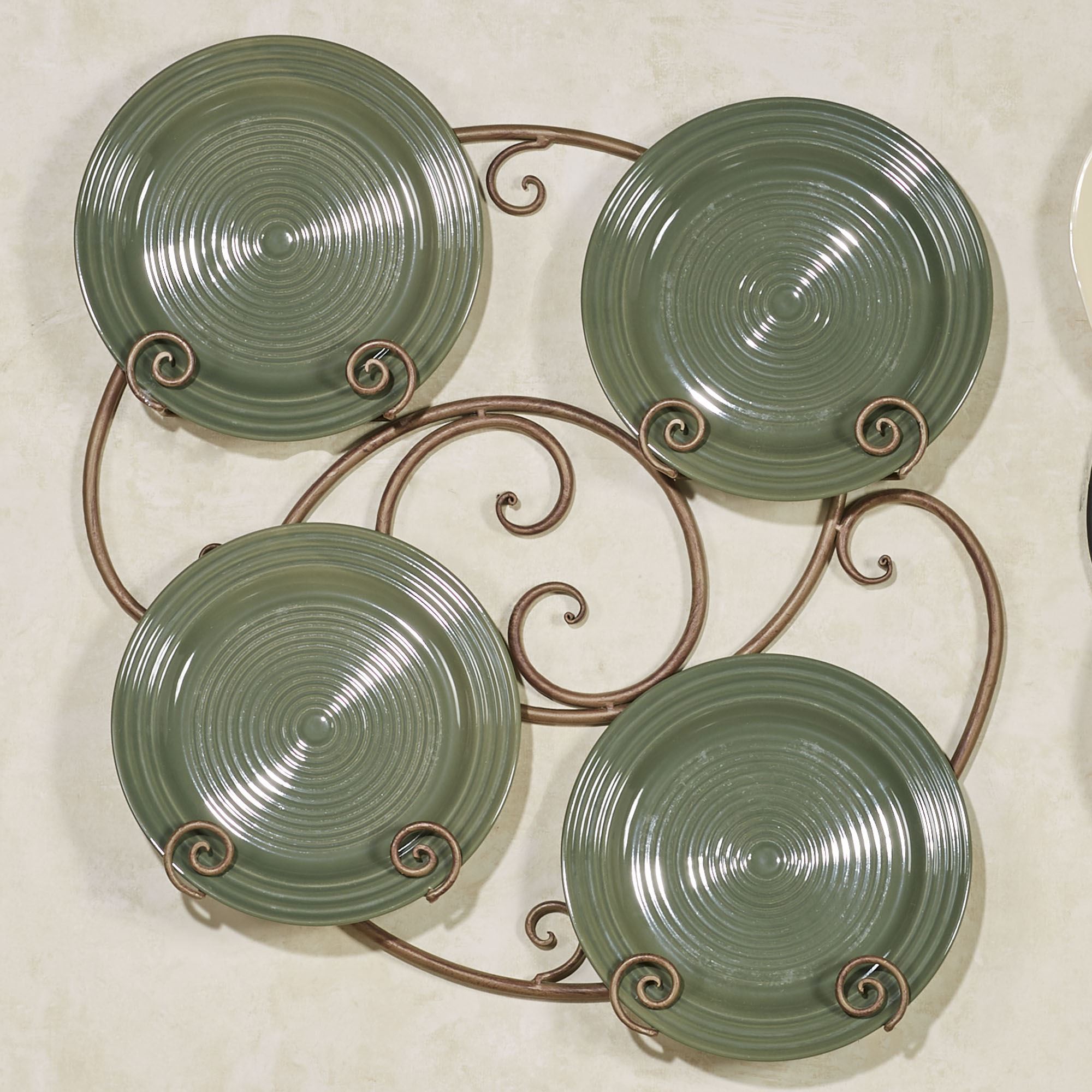 Laylla Satin Gold Plate Rack for 9